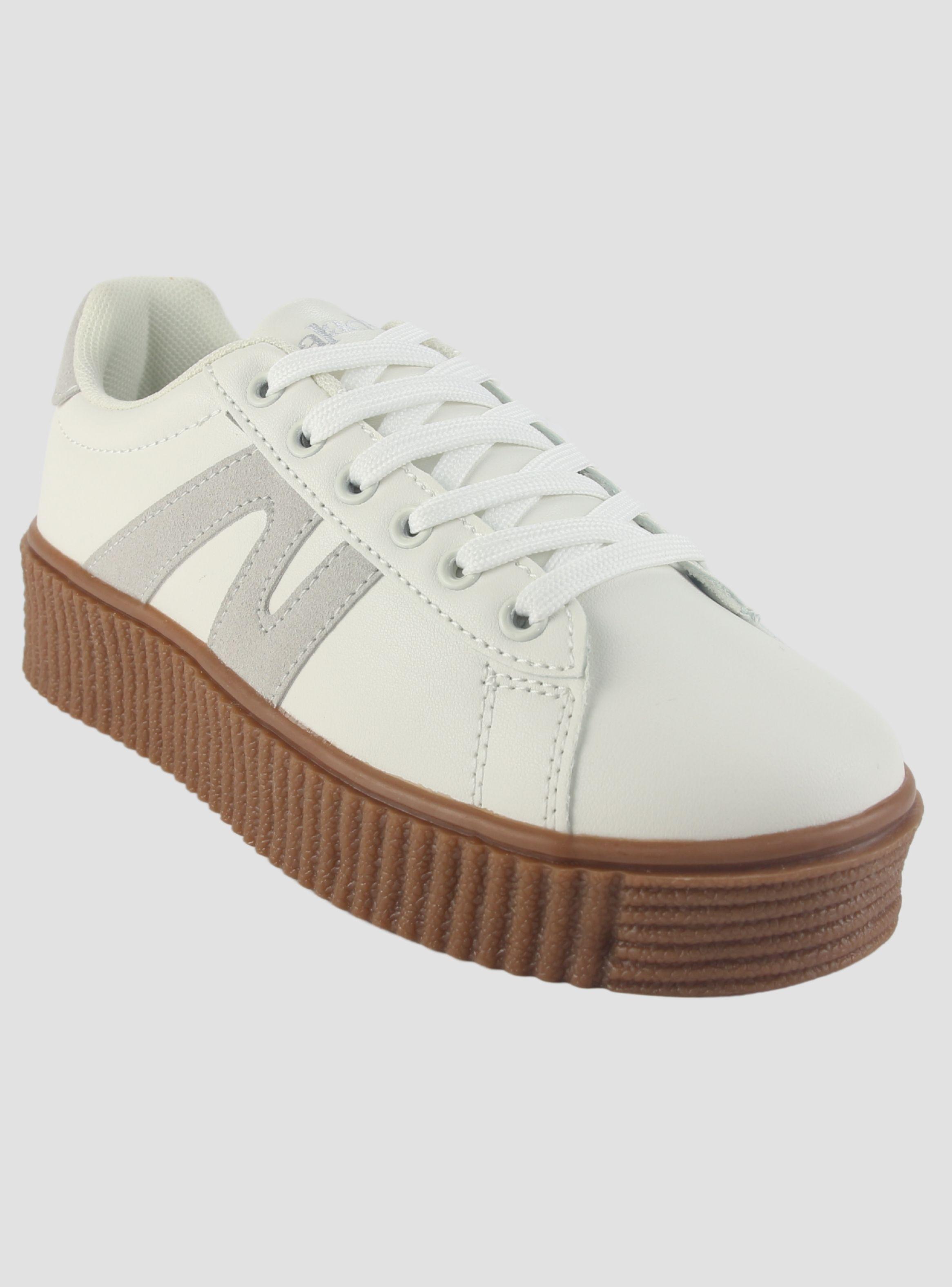 Zapatilla Chalada Mujer Flumi-10 Beige Urbano-2