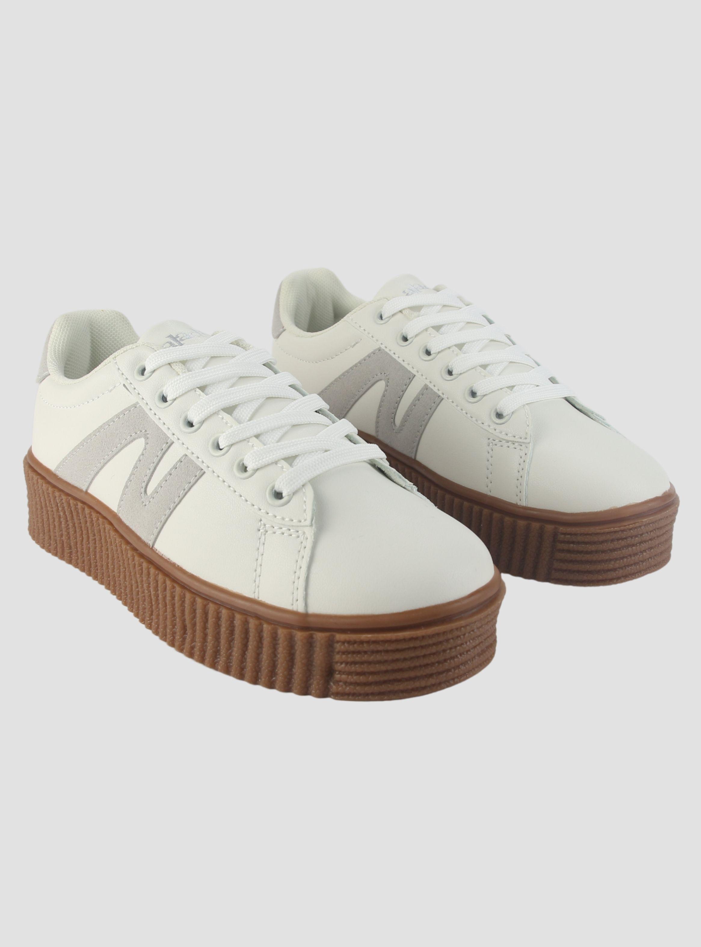 Zapatilla Chalada Mujer Flumi-10 Beige Urbano-4