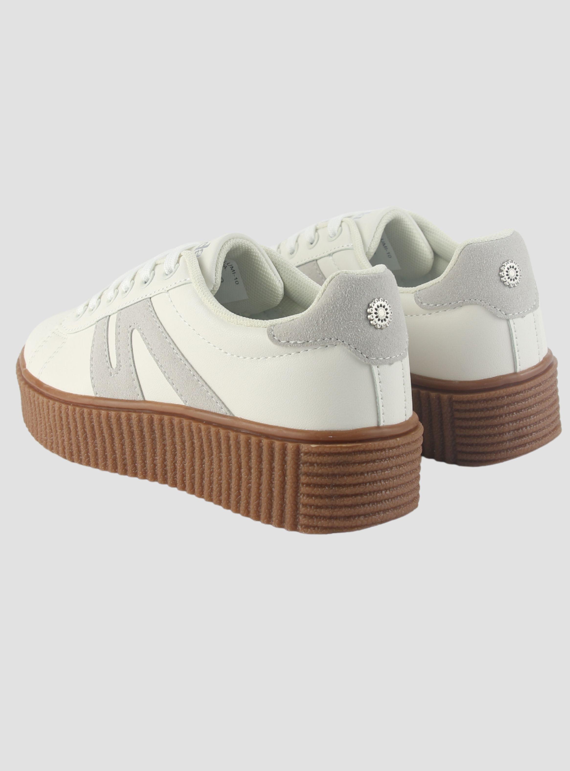 Zapatilla Chalada Mujer Flumi-10 Beige Urbano-5