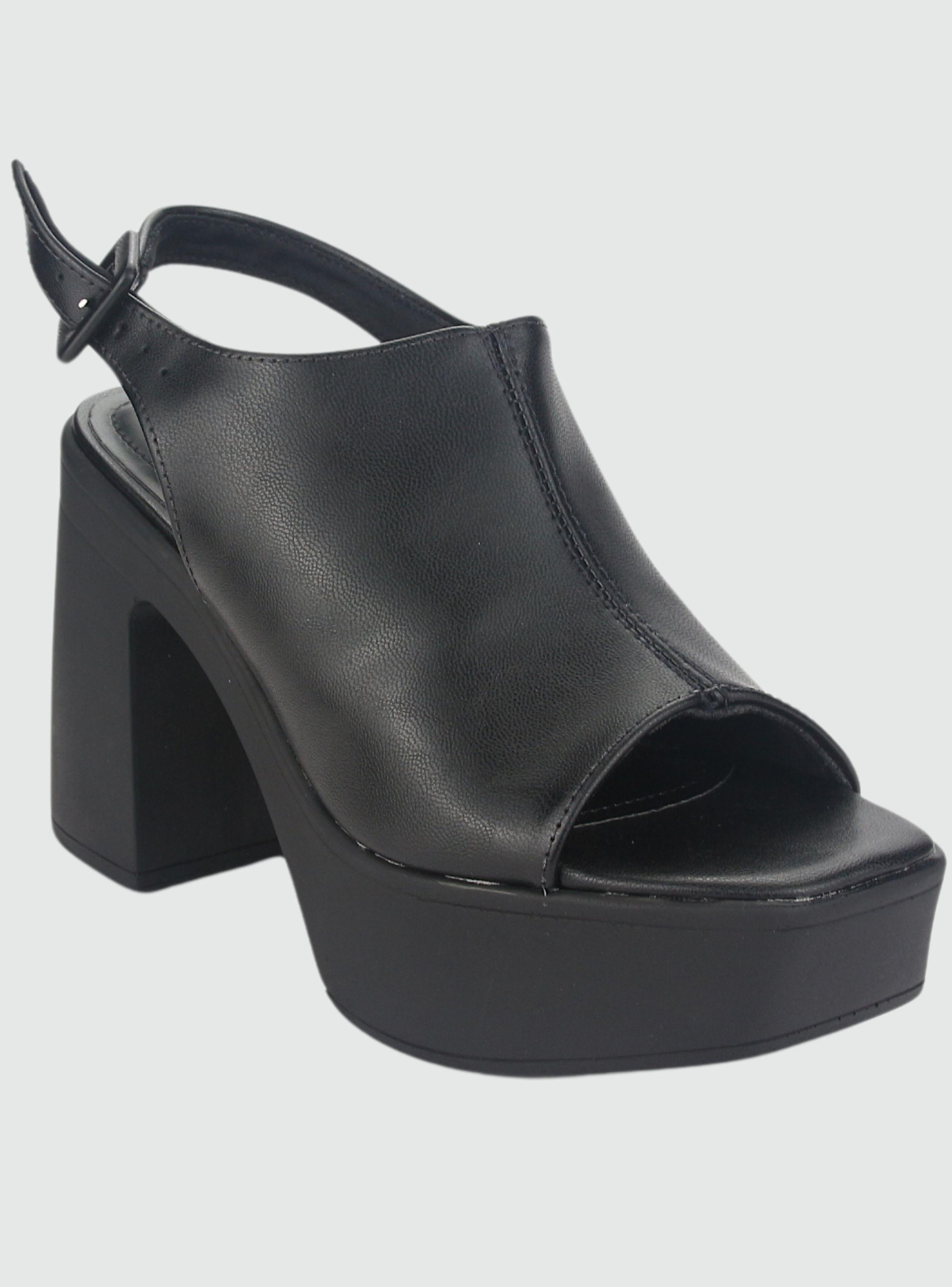 Sandalia Via Marte Mujer 23-11101 Preto Casual-2