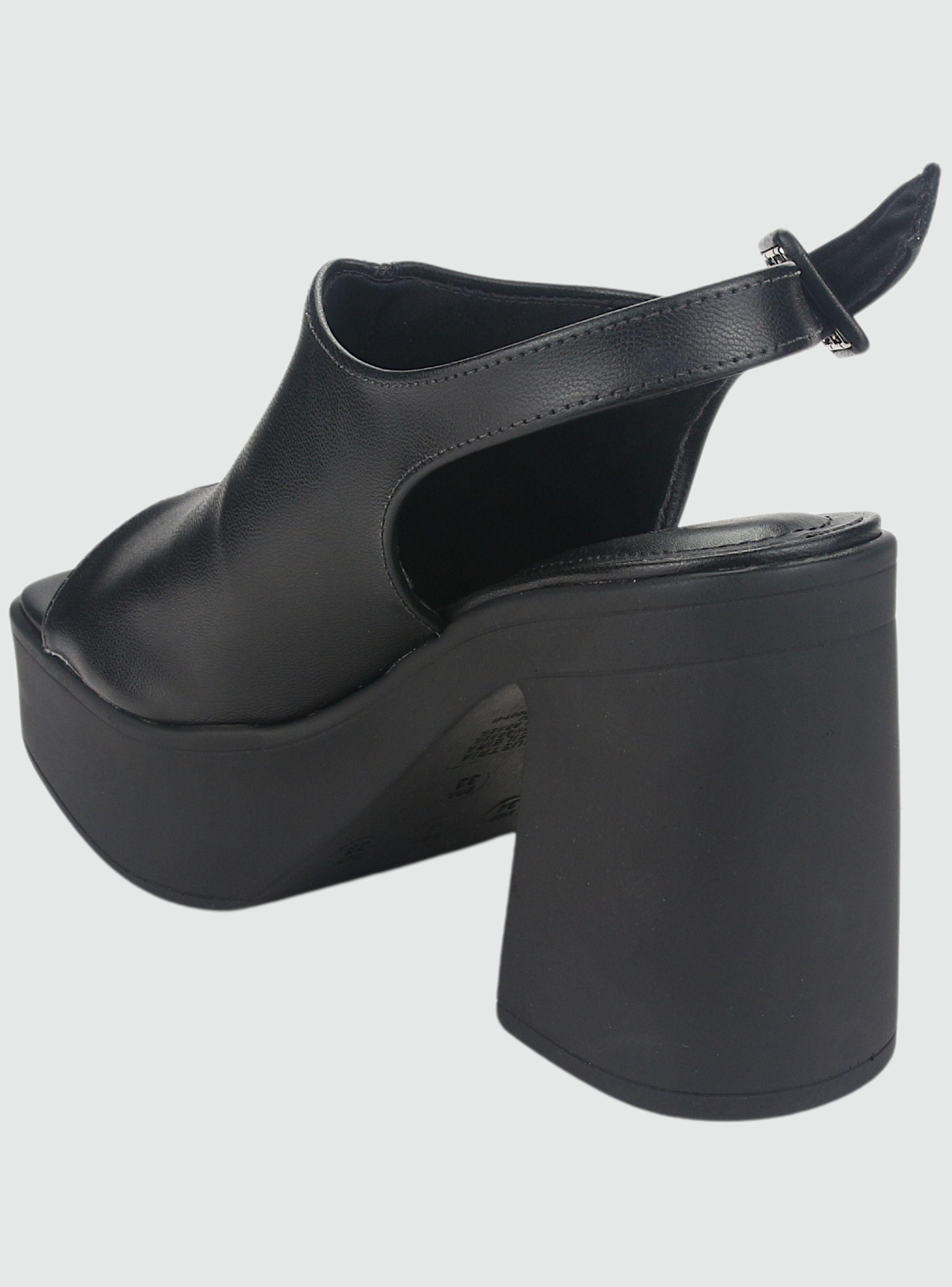 Sandalia Via Marte Mujer 23-11101 Preto Casual-3