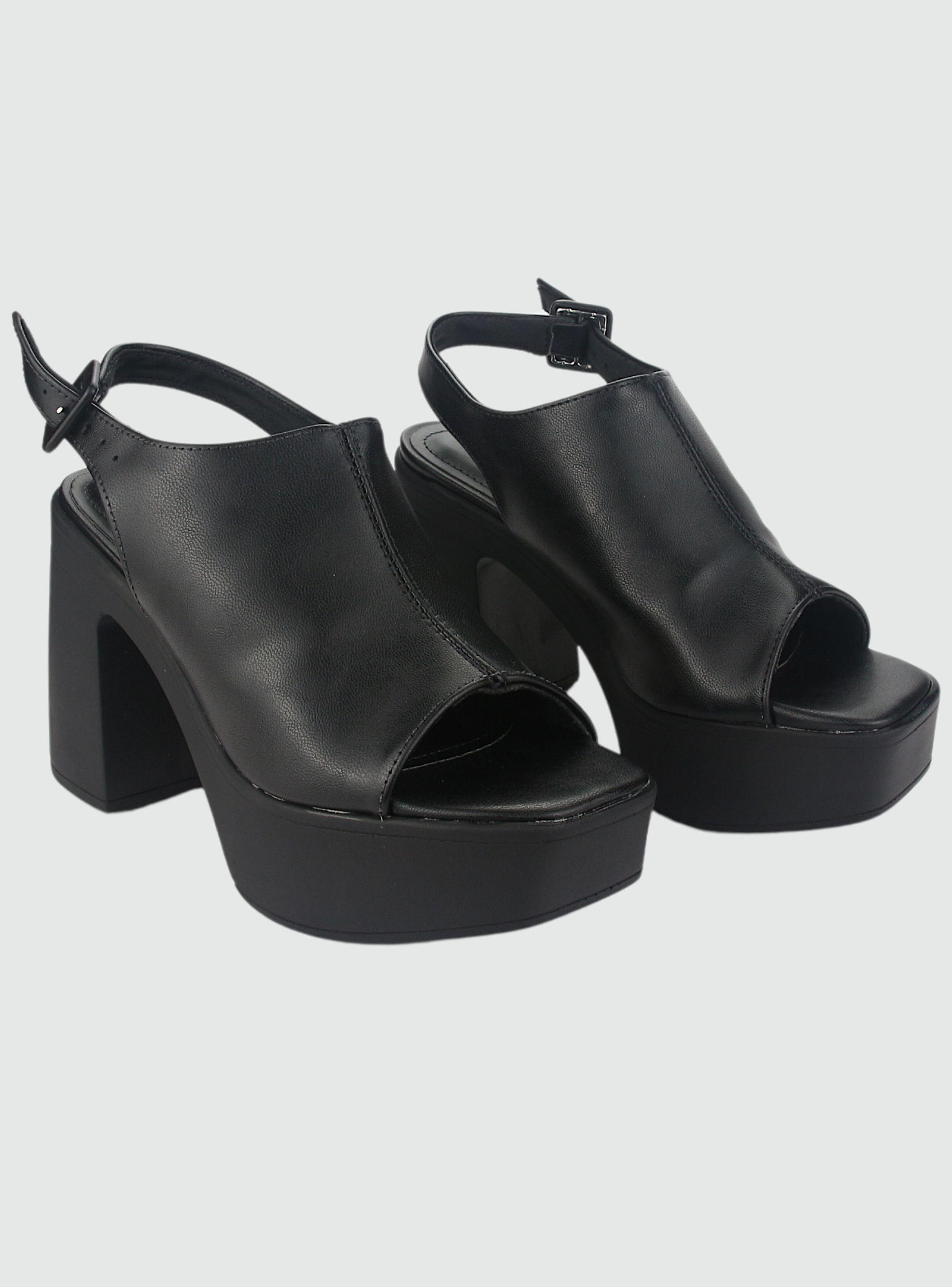 Sandalia Via Marte Mujer 23-11101 Preto Casual-4