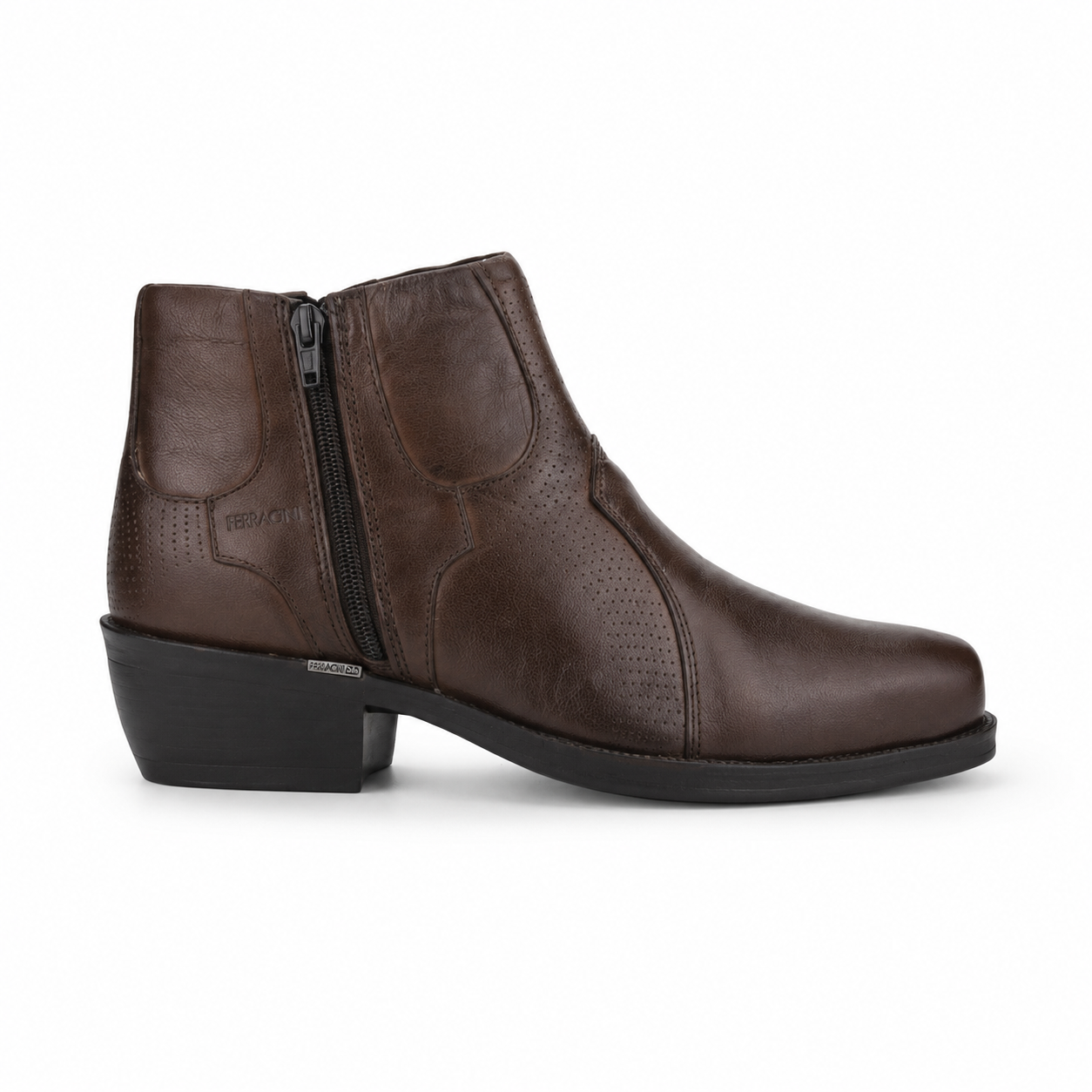 Botin Ferracini Hombre 9015 New Country Café Oscuro Casual-0