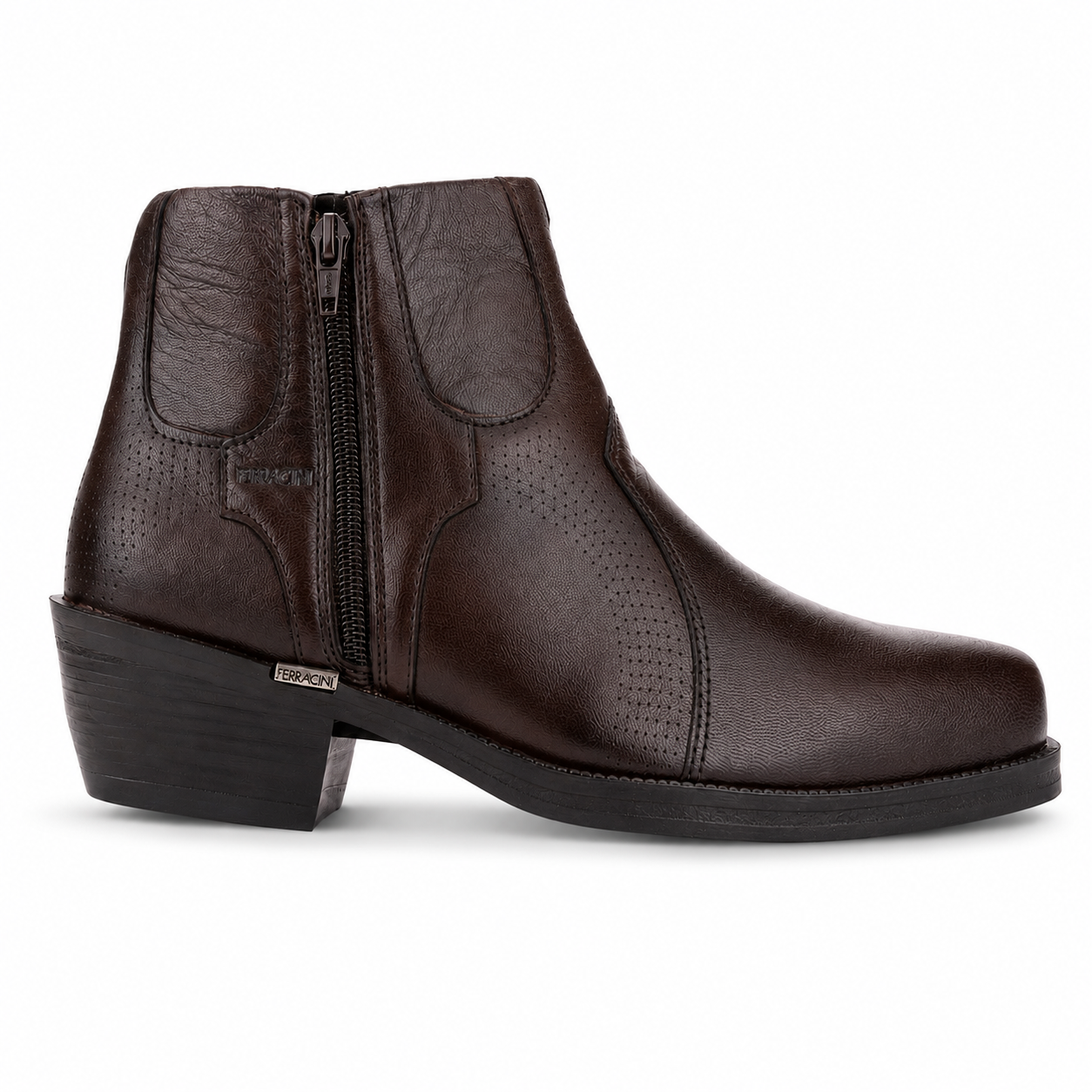 Botin Ferracini Hombre 9015 New Country Café Oscuro Casual-2