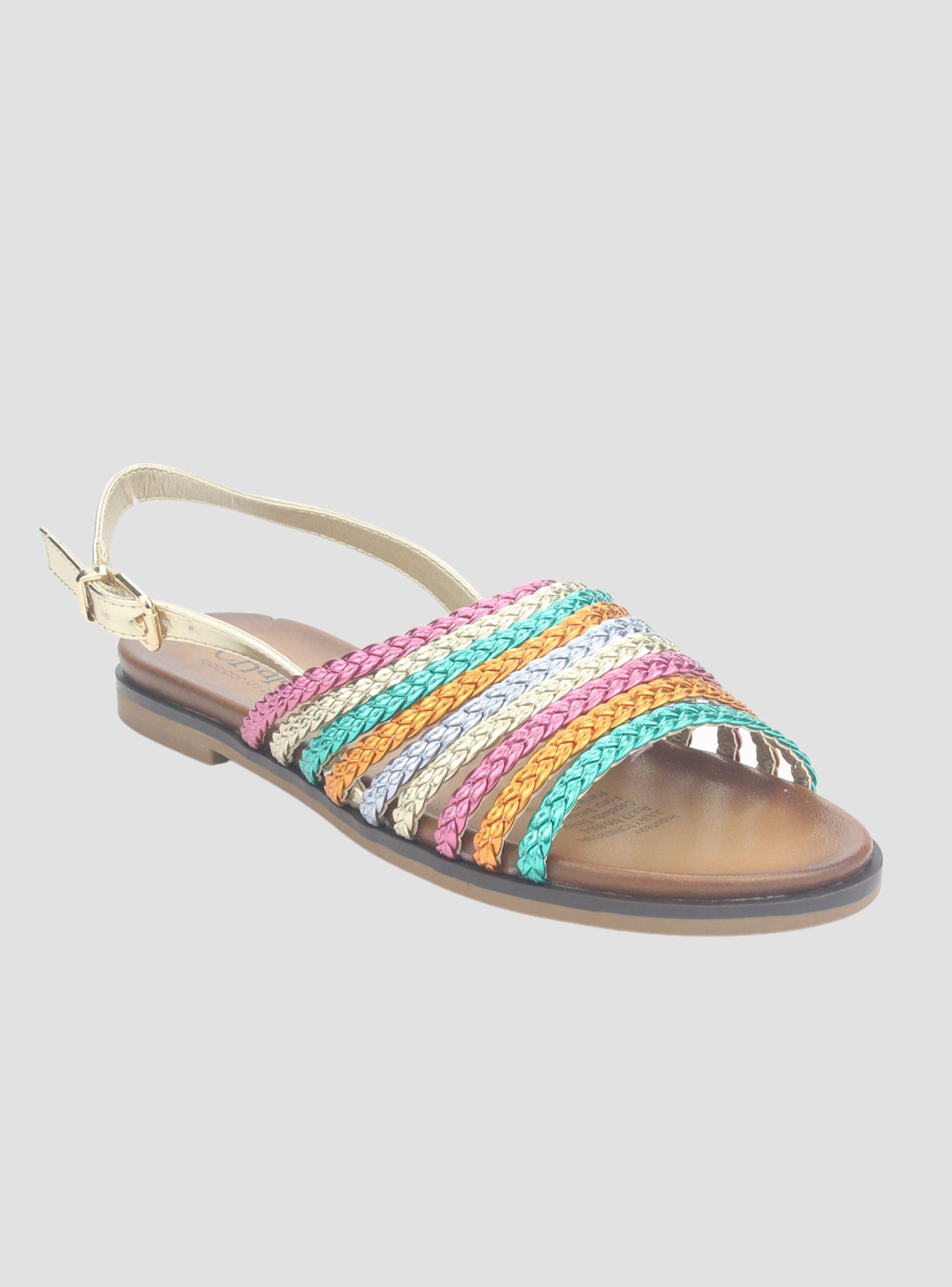 Sandalia Chalada Mujer Greca-61 Multi Plana-2