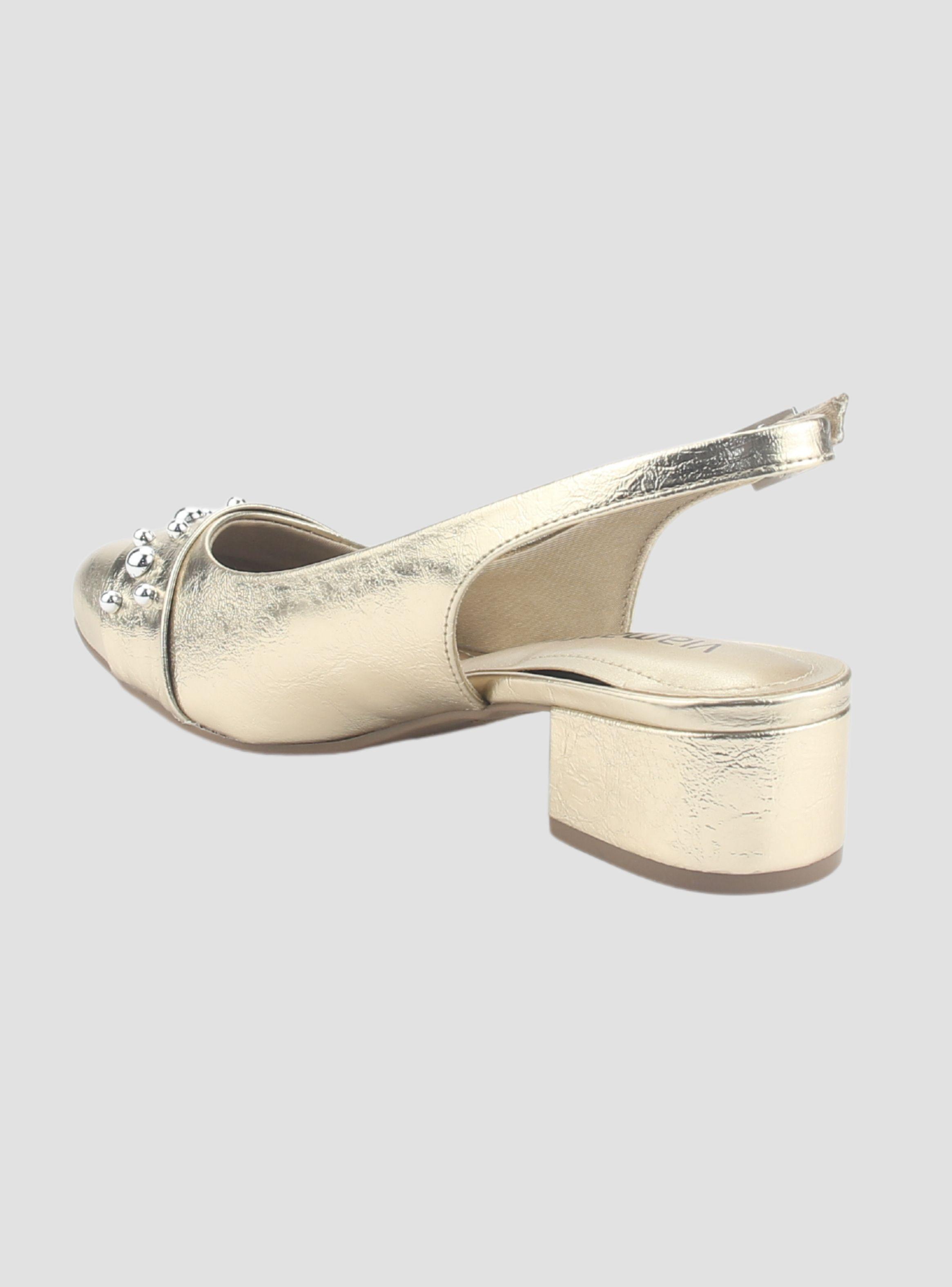 Zapato Via Marte Mujer 070-008-01 Dorado Casual-3