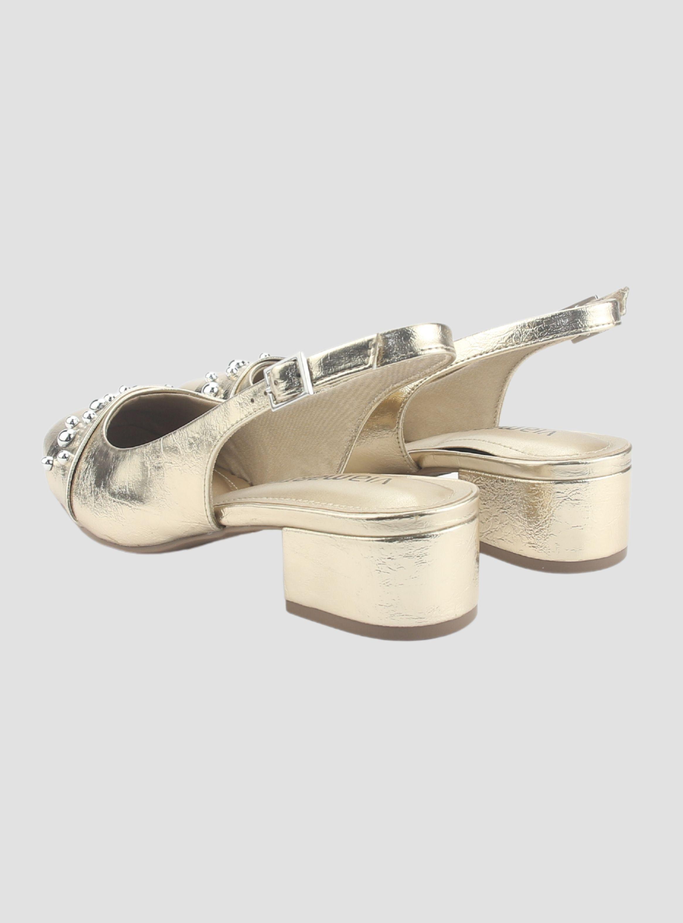 Zapato Via Marte Mujer 070-008-01 Dorado Casual-5