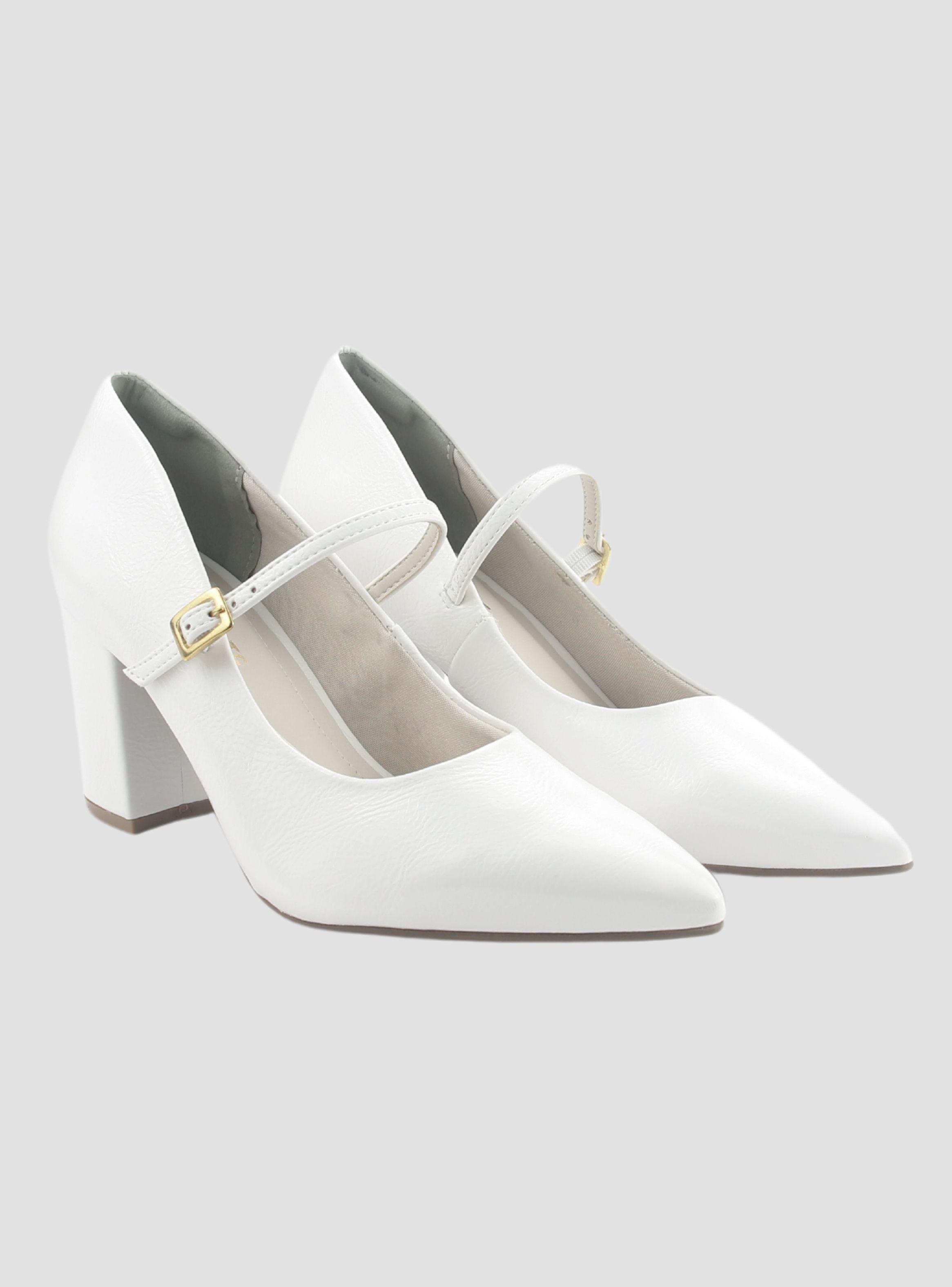 Zapato Via Marte Mujer 028-014-01 Blanco Casual-2