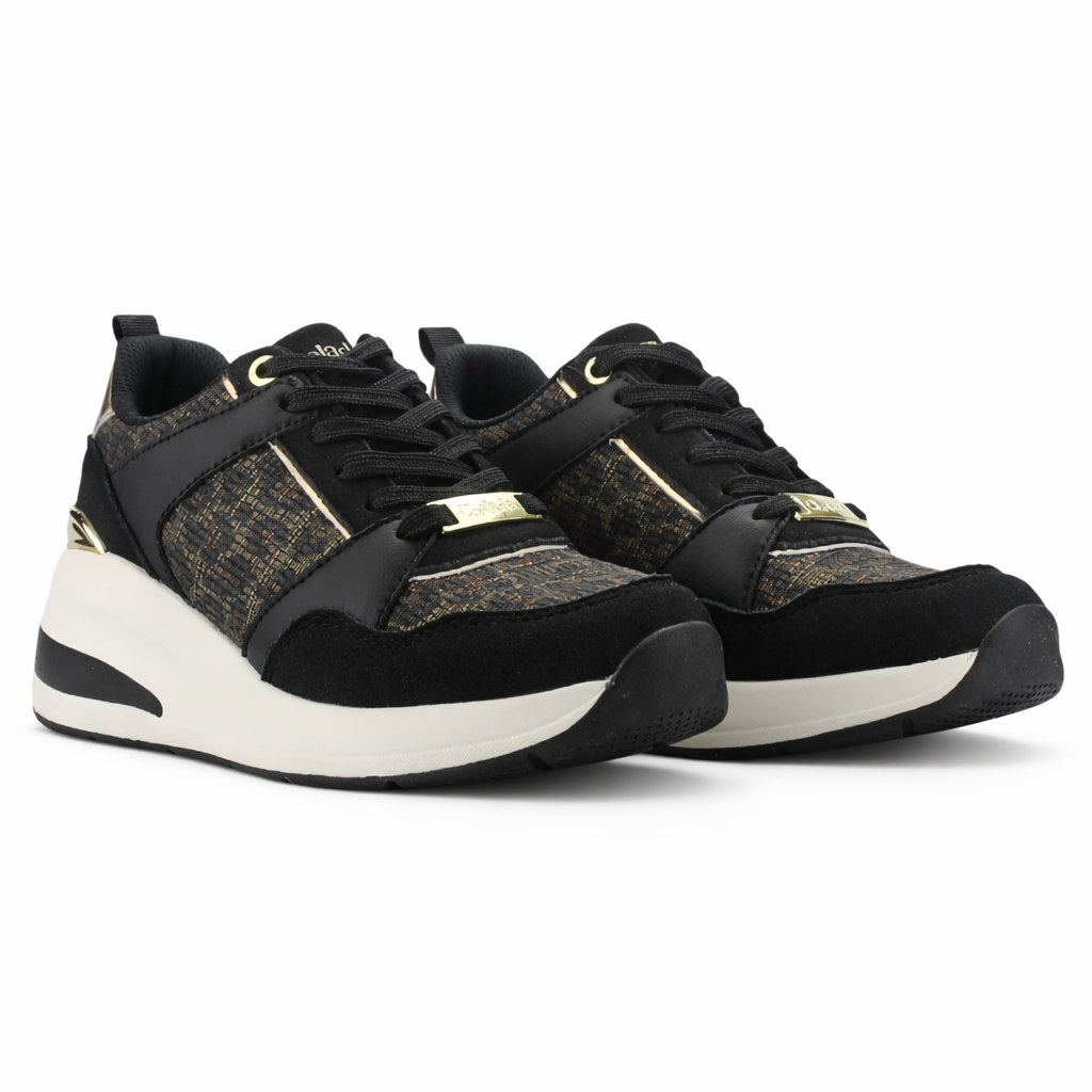 Zapatilla Negro Mujer Casual Chalada Joka V-5