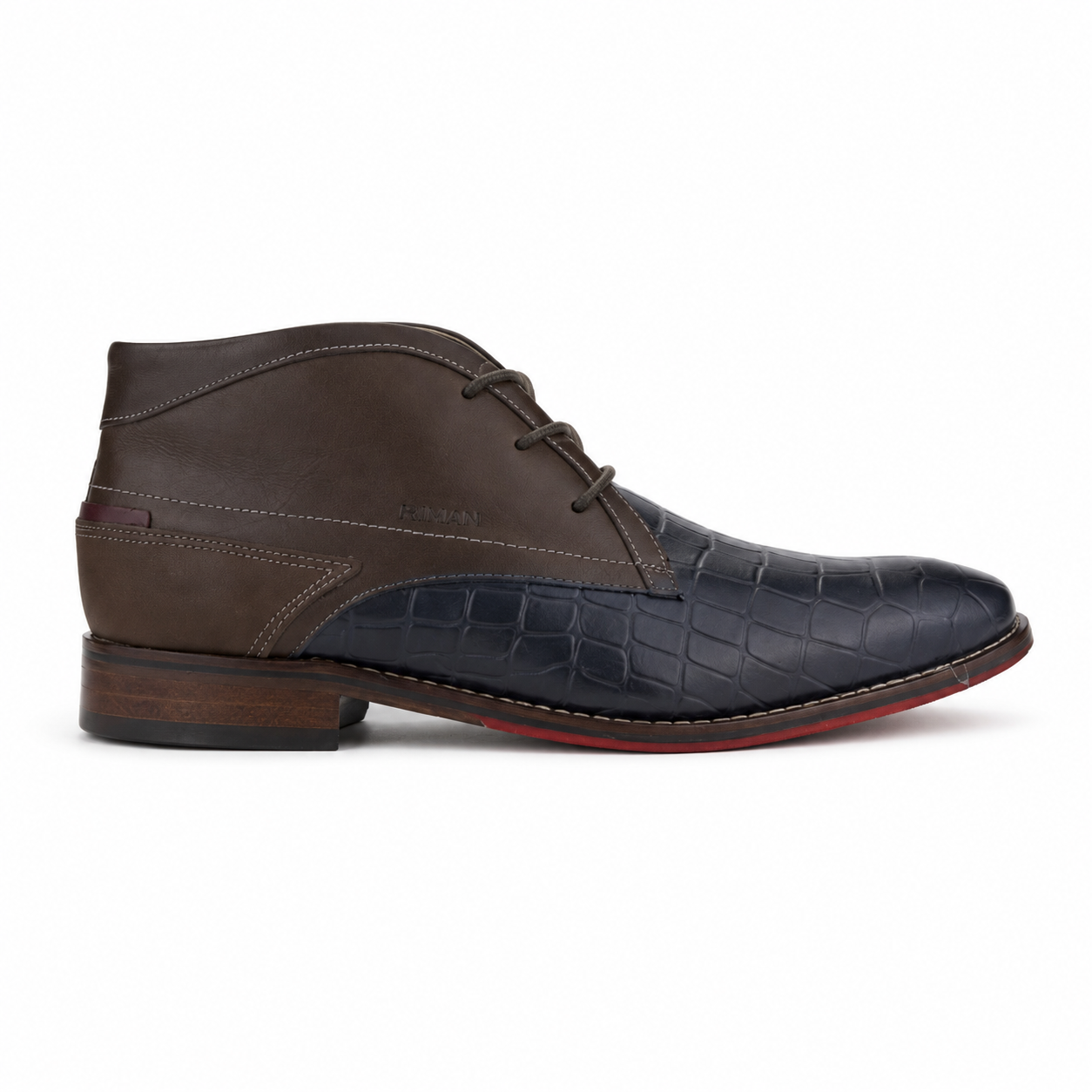 Botin Ferracini Hombre 5678 Caravaggio Azul Casual-0