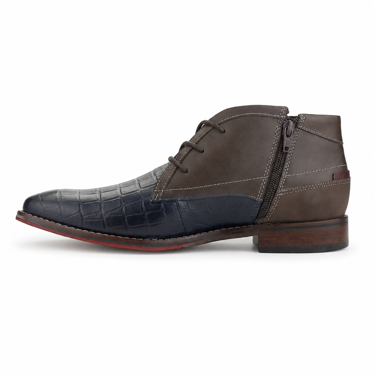 Botin Ferracini Hombre 5678 Caravaggio Azul Casual-1