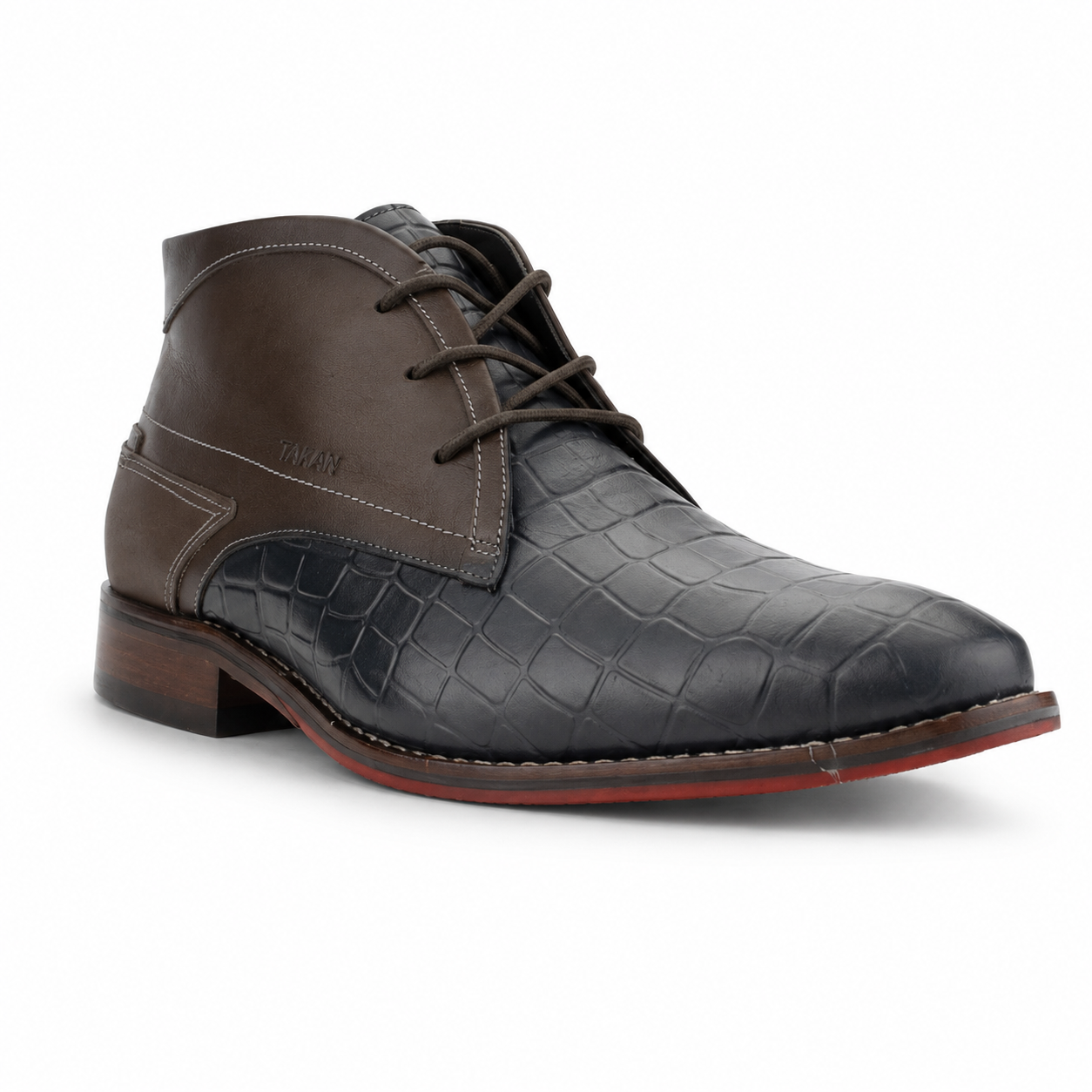 Botin Ferracini Hombre 5678 Caravaggio Azul Casual-2