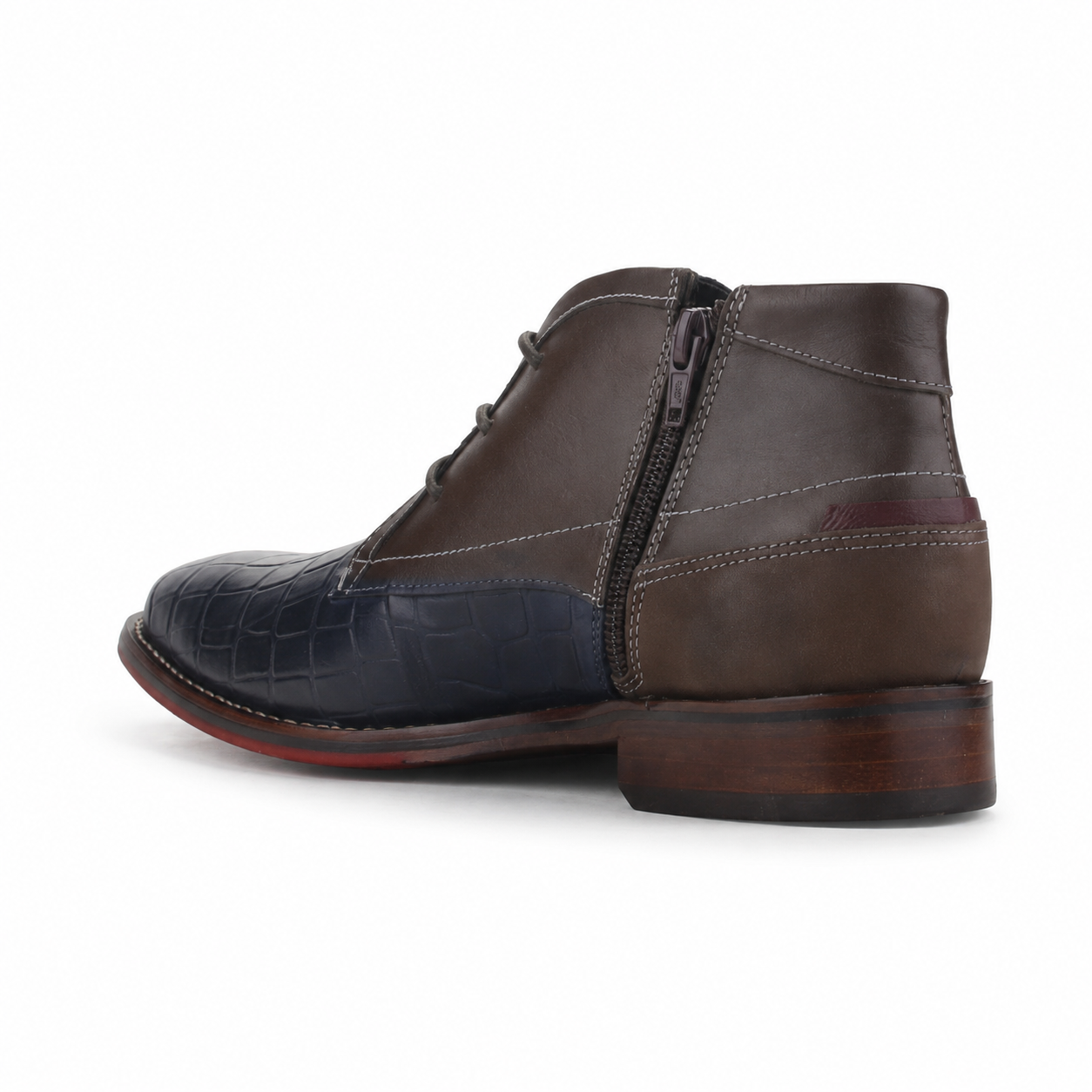 Botin Ferracini Hombre 5678 Caravaggio Azul Casual-3