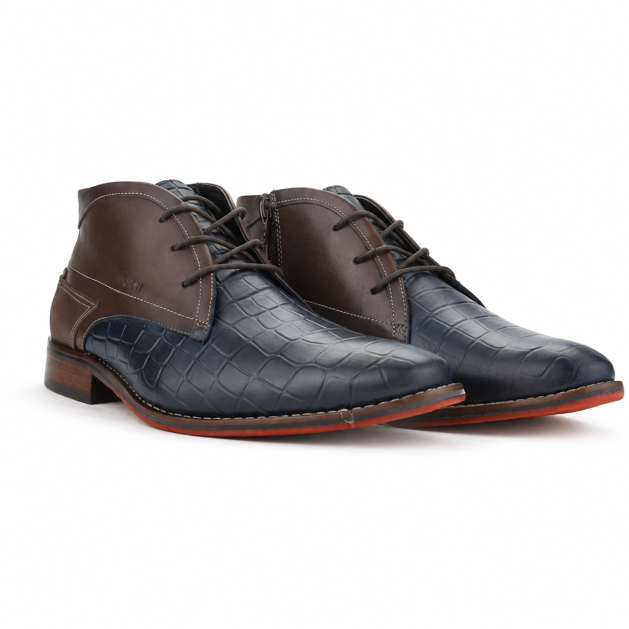 Botin Ferracini Hombre 5678 Caravaggio Azul Casual-5
