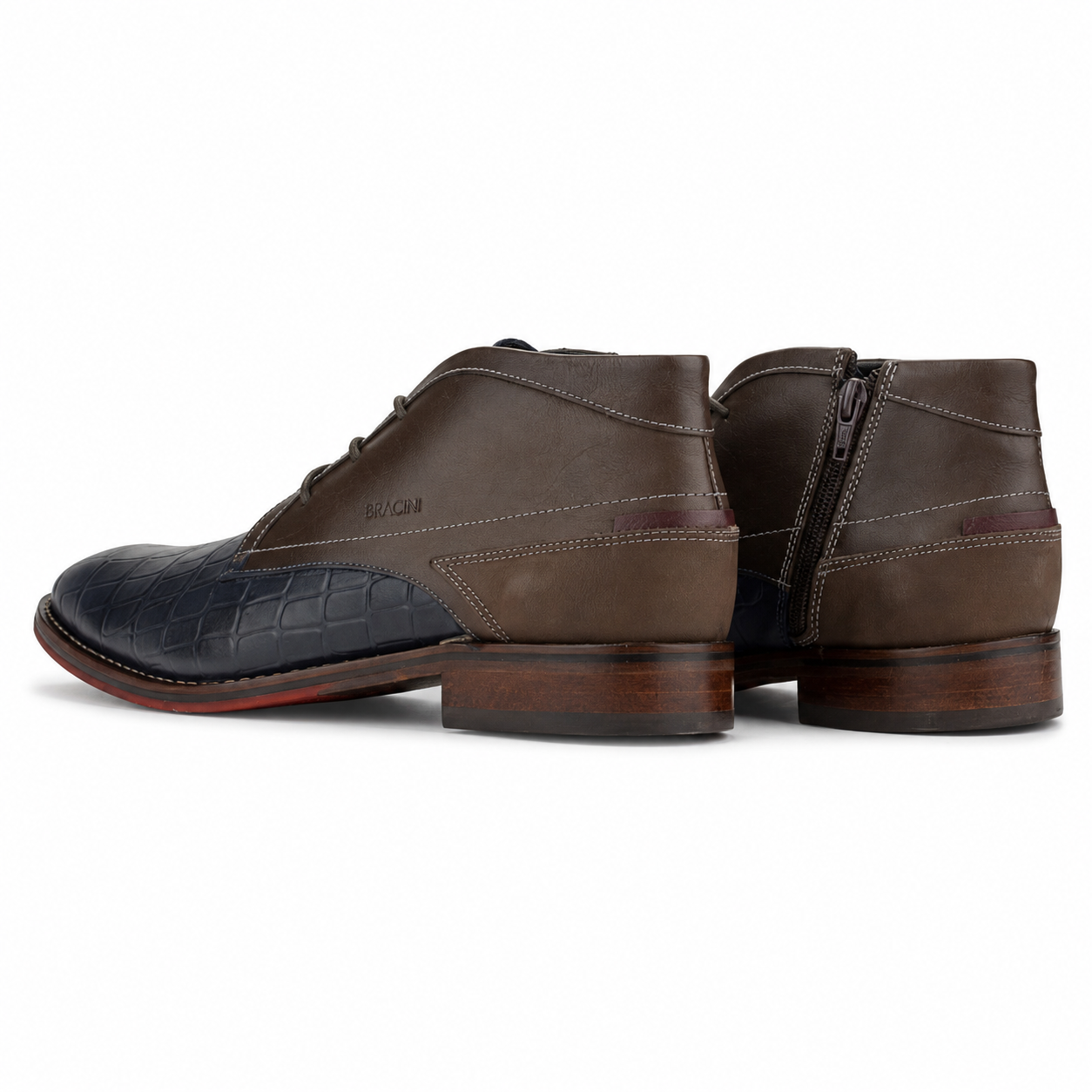 Botin Ferracini Hombre 5678 Caravaggio Azul Casual-6