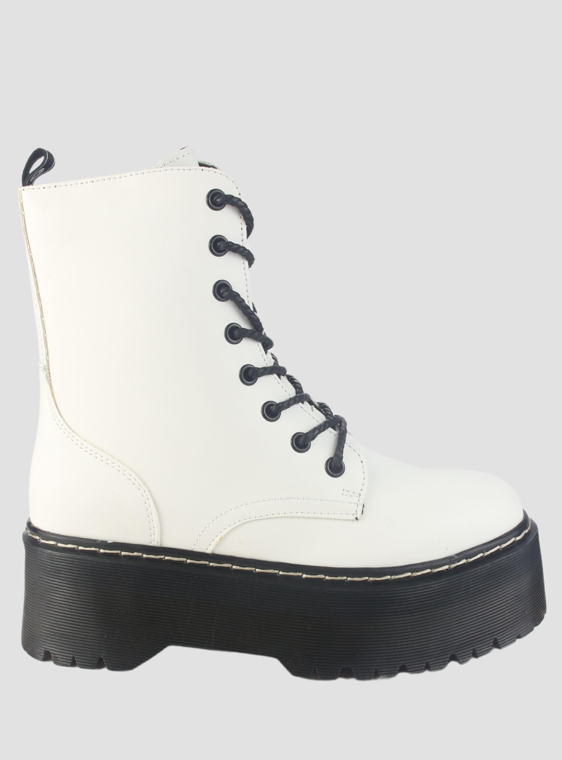 Botin Chalada Mujer Poolh-9 Blanco Plataforma-0