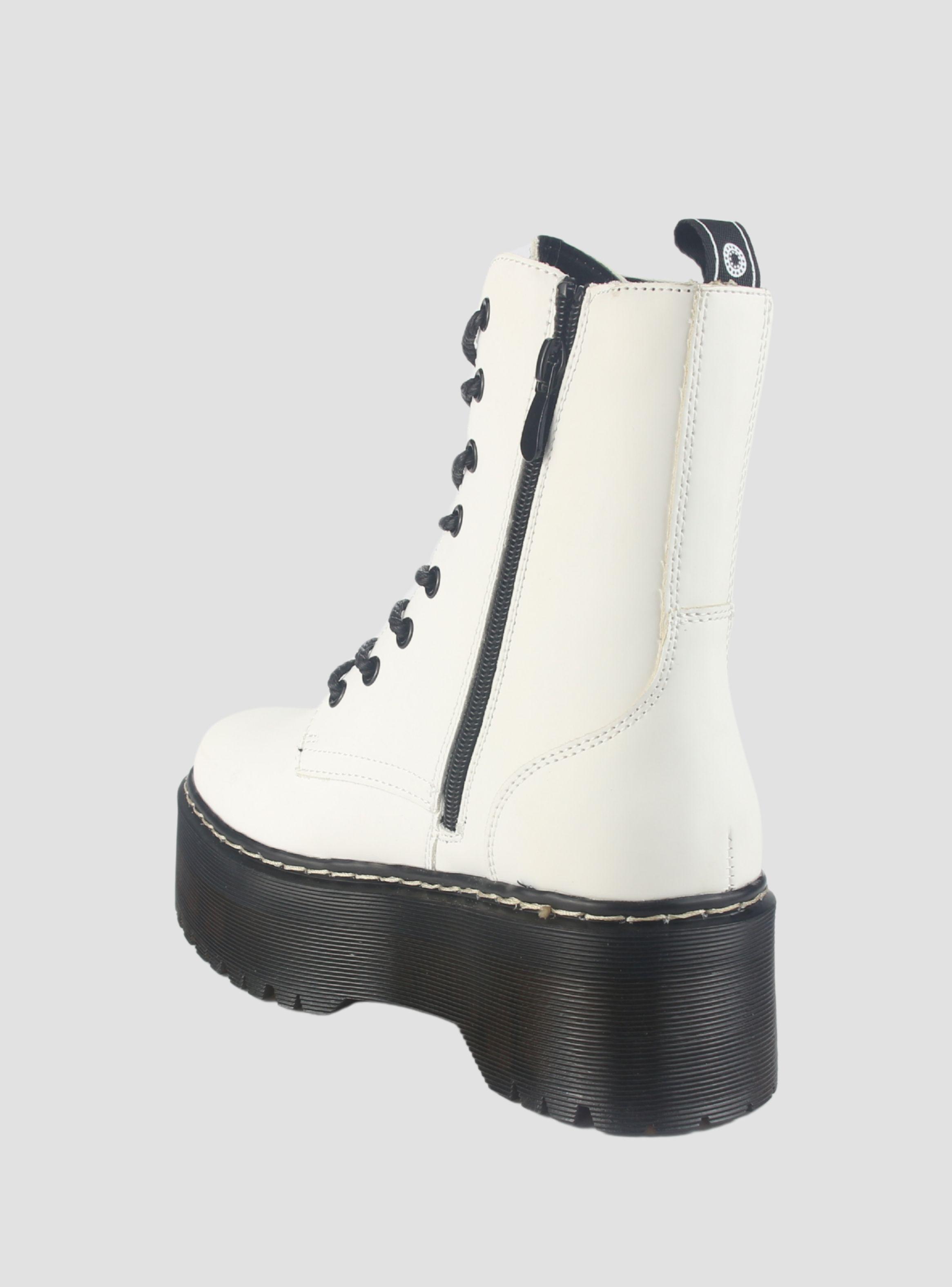 Botin Chalada Mujer Poolh-9 Blanco Plataforma-3