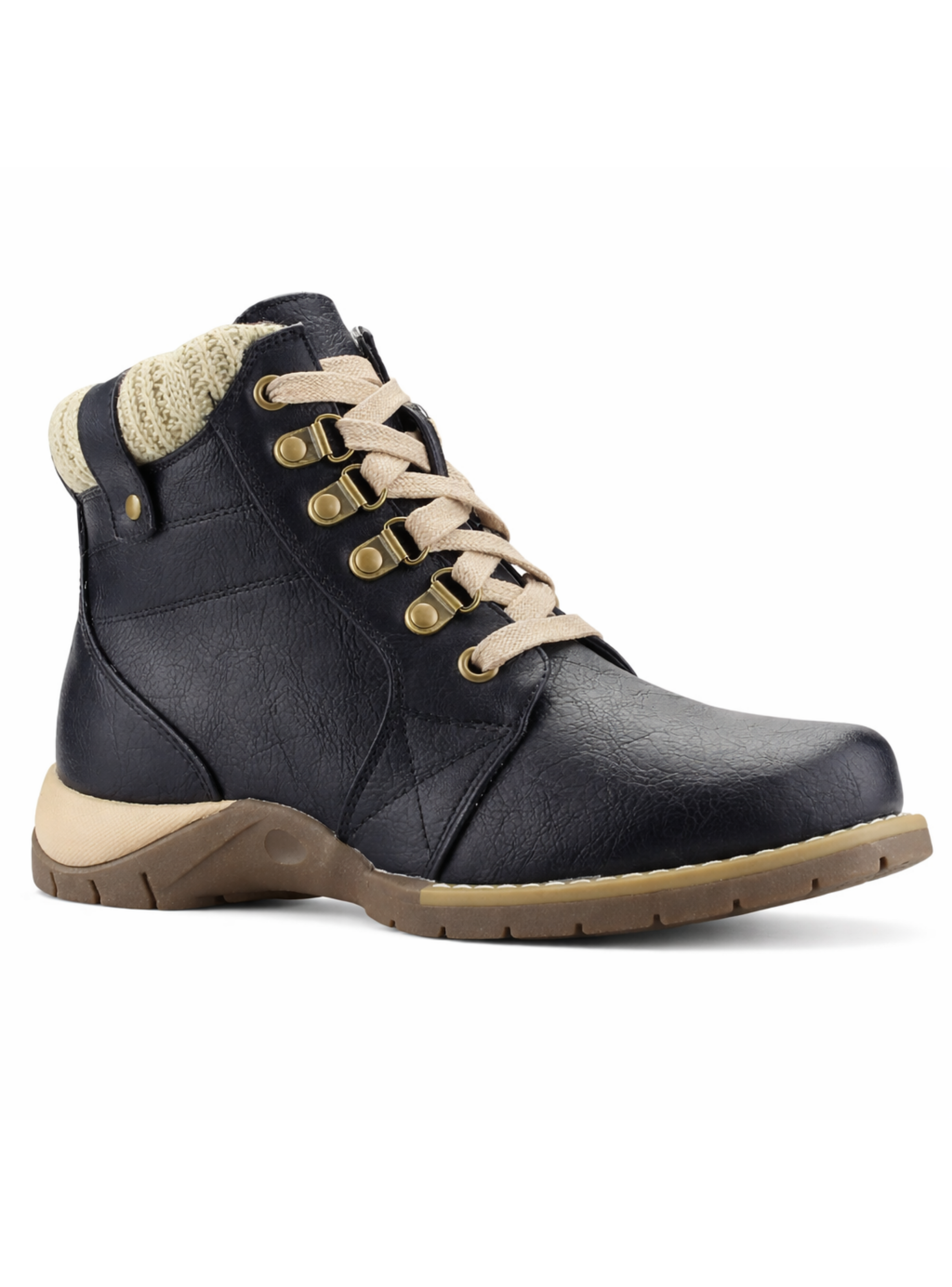 Botin Negro Mujer Casual Chalada Rolo-3