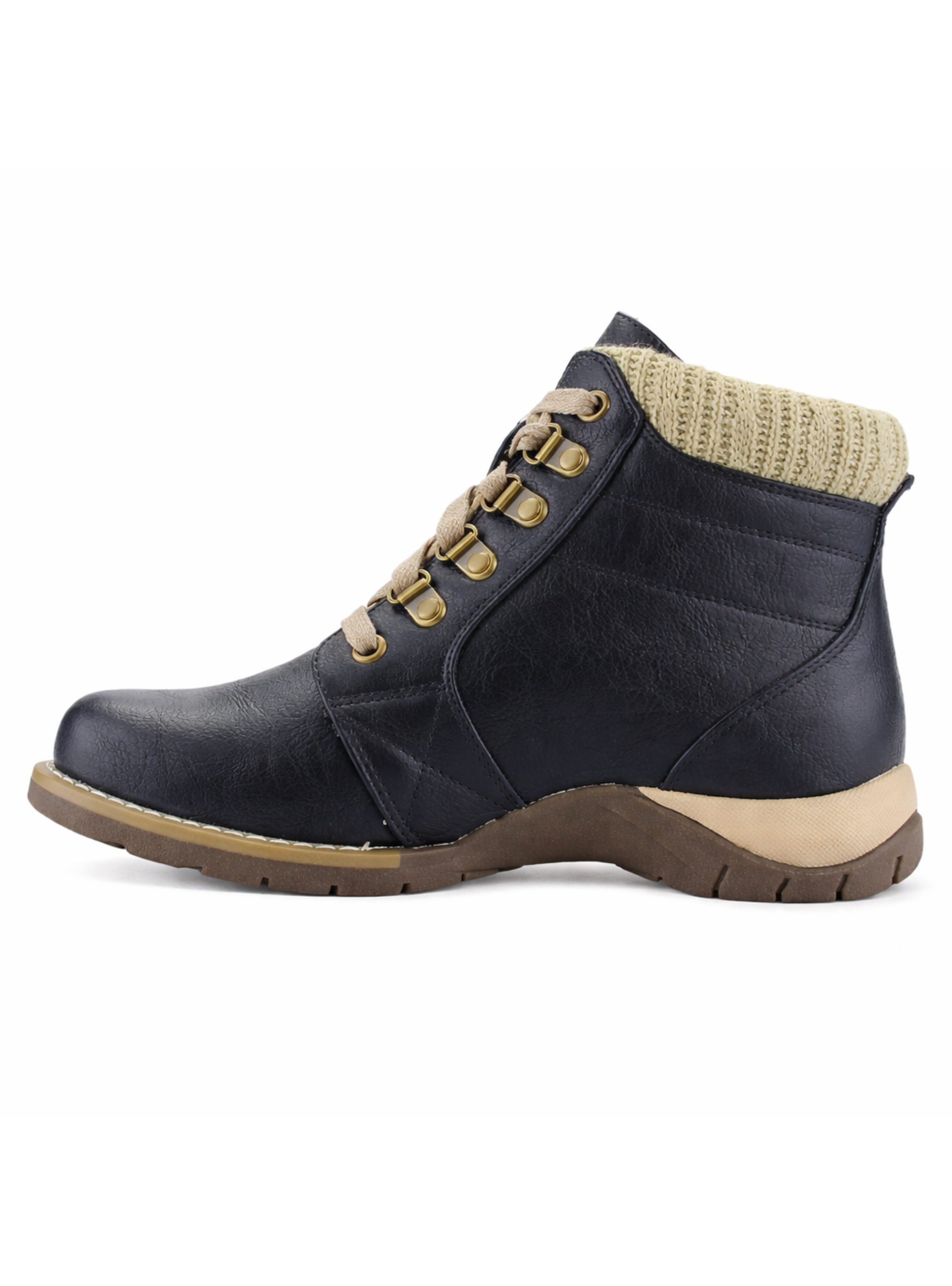 Botin Negro Mujer Casual Chalada Rolo-4
