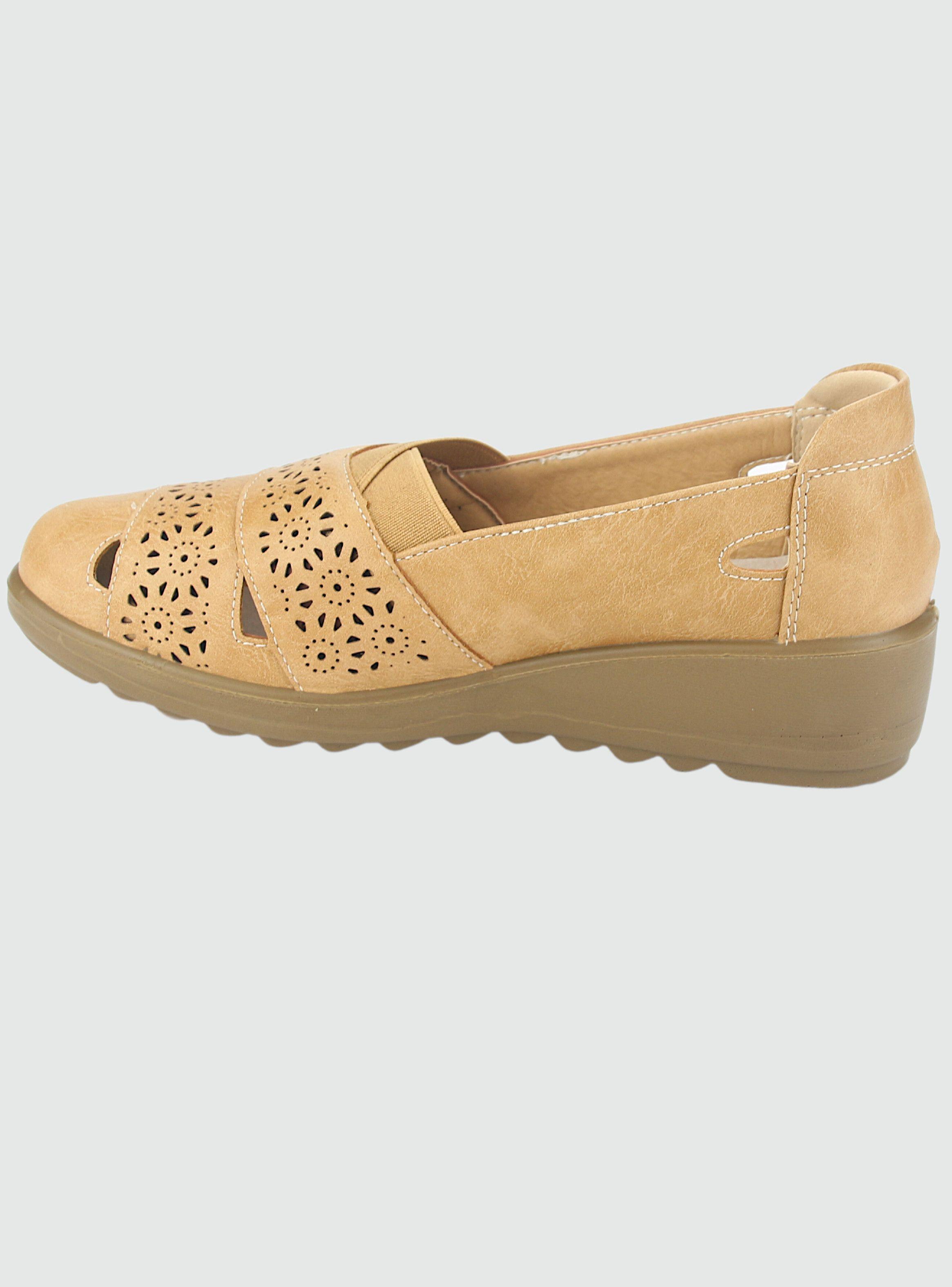 Mocasin Chalada Mujer Deza-1 Beige Casual-1