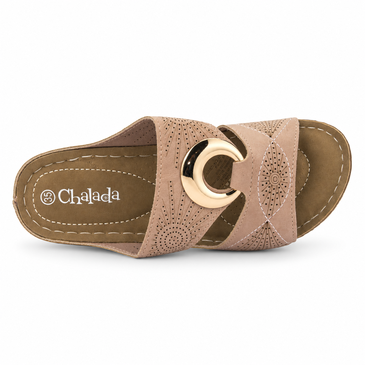 Sandalia Dorado Mujer Casual Chalada Kon-4