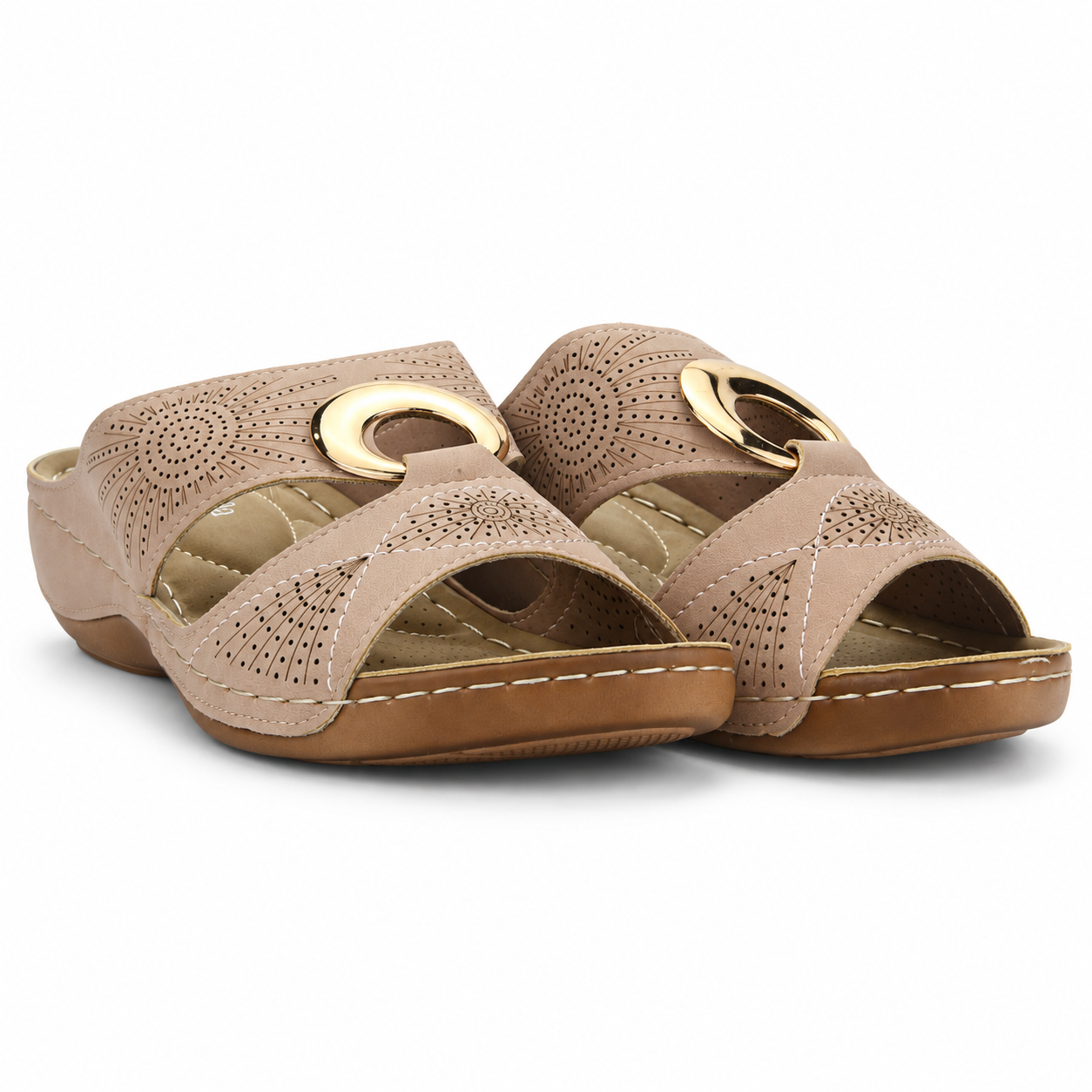 Sandalia Dorado Mujer Casual Chalada Kon-5