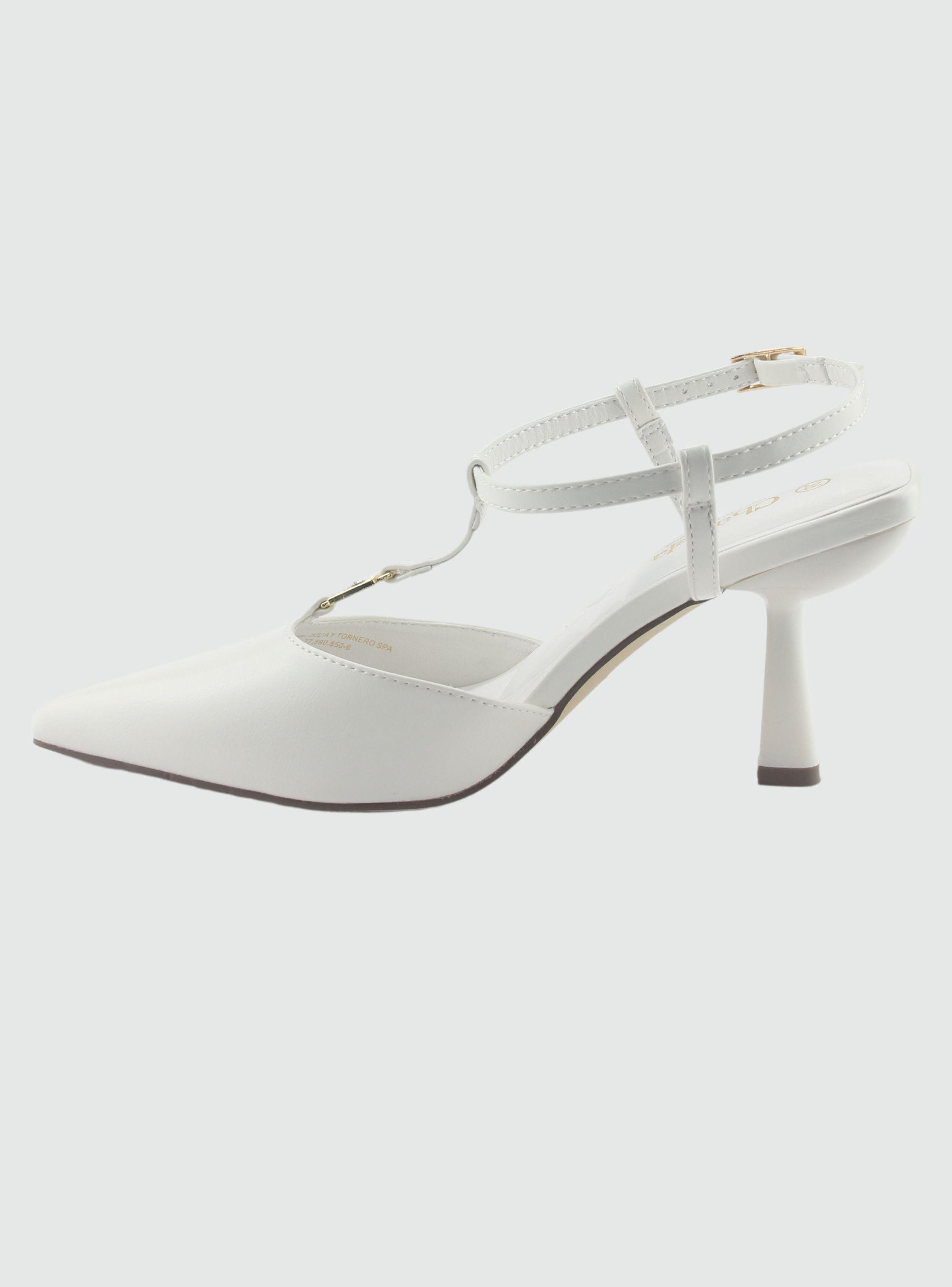 Zapato Blanco de Mujer con Taco Rebi-2-1