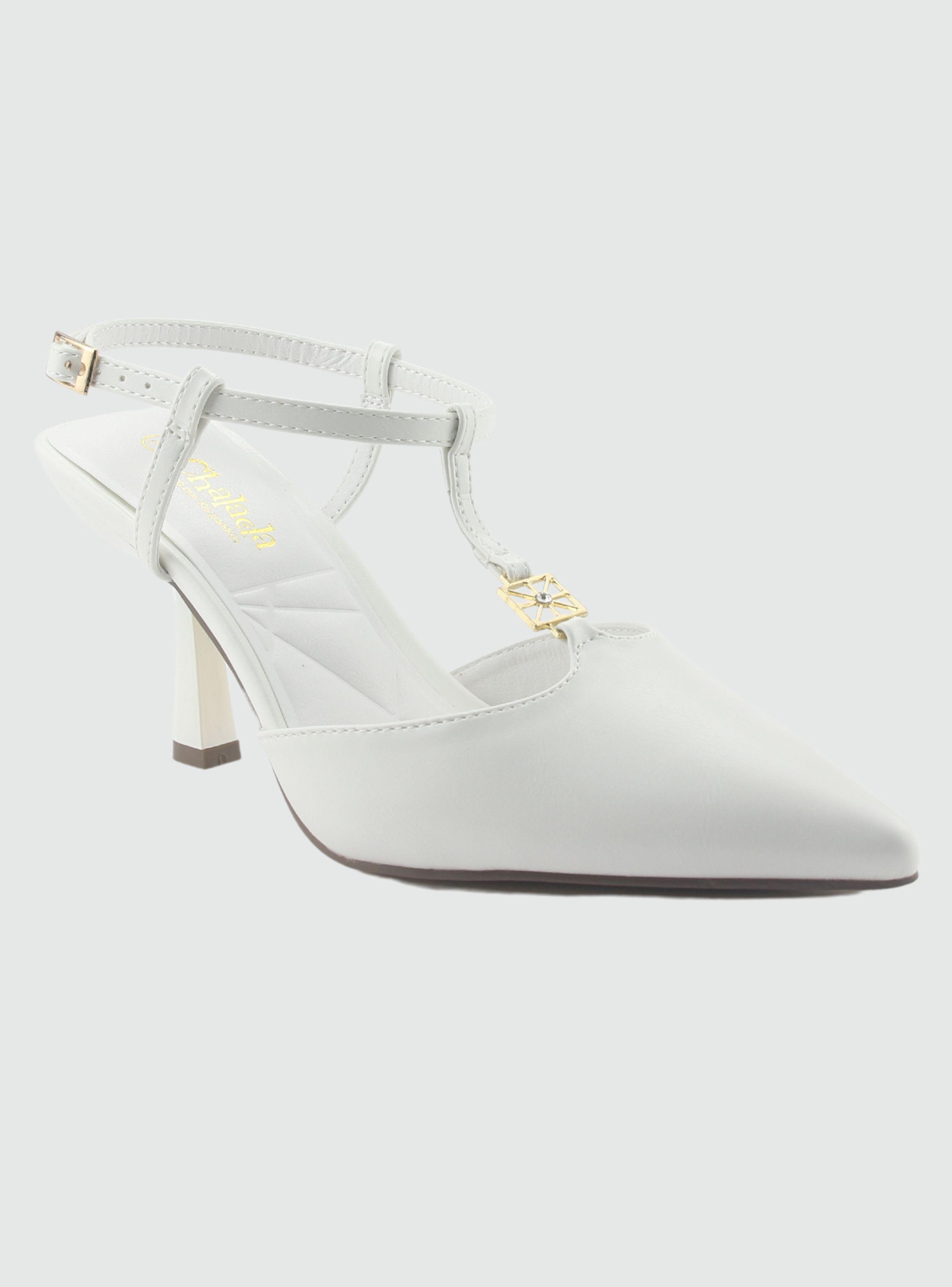 Zapato Blanco de Mujer con Taco Rebi-2-2