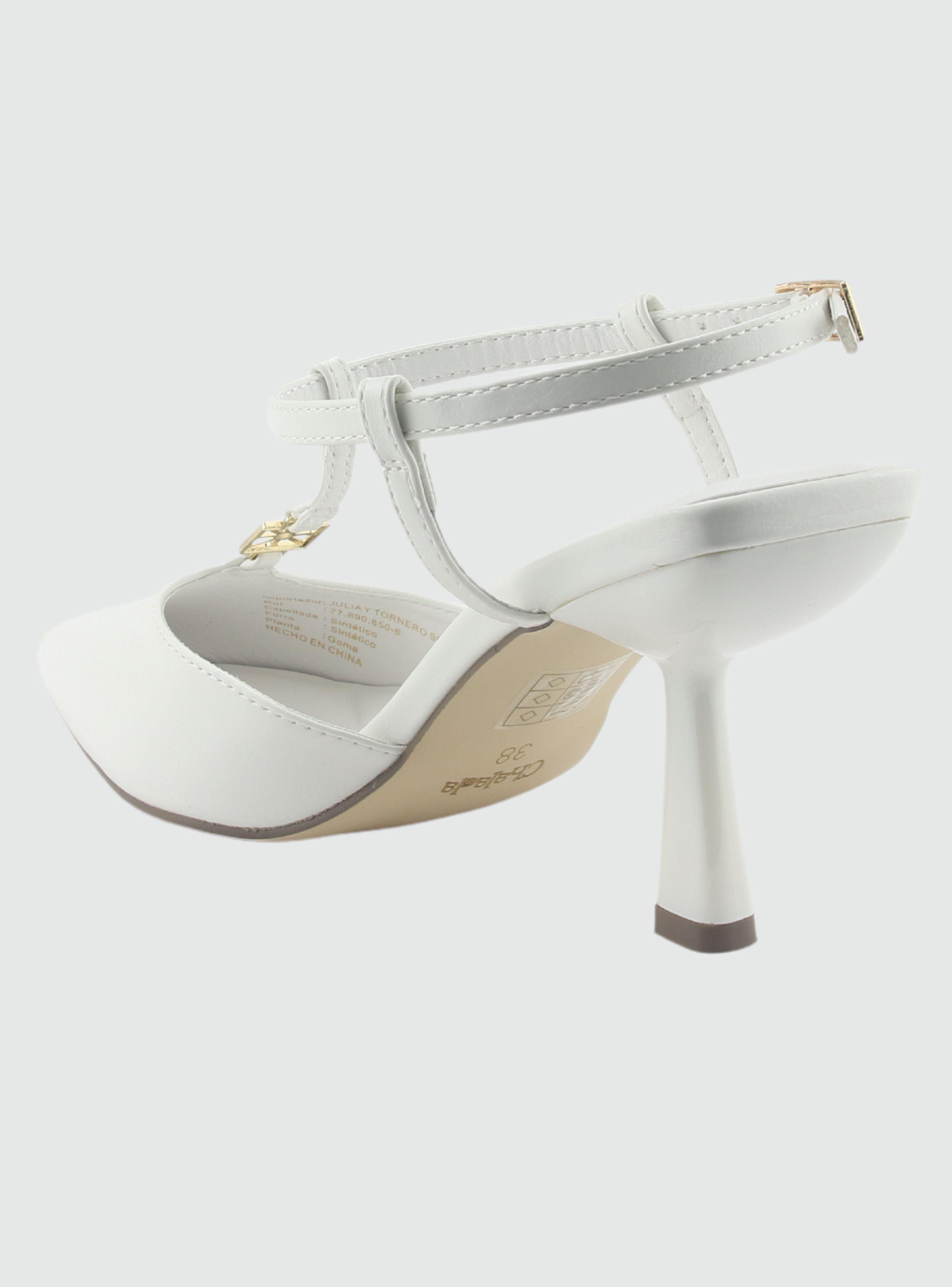 Zapato Blanco de Mujer con Taco Rebi-2-3