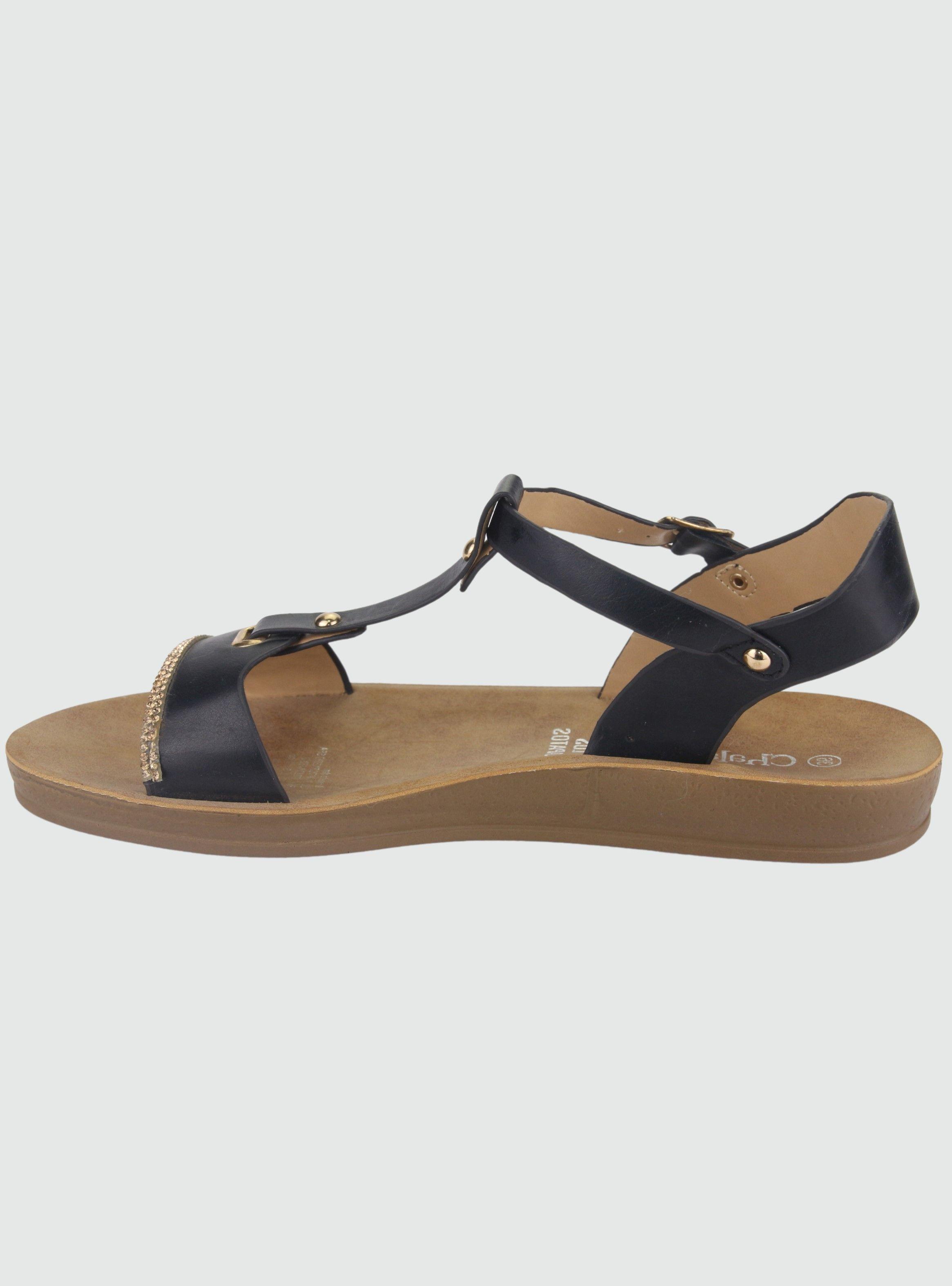 Sandalia Chalada Mujer Quanta-3 Negro Moda-2