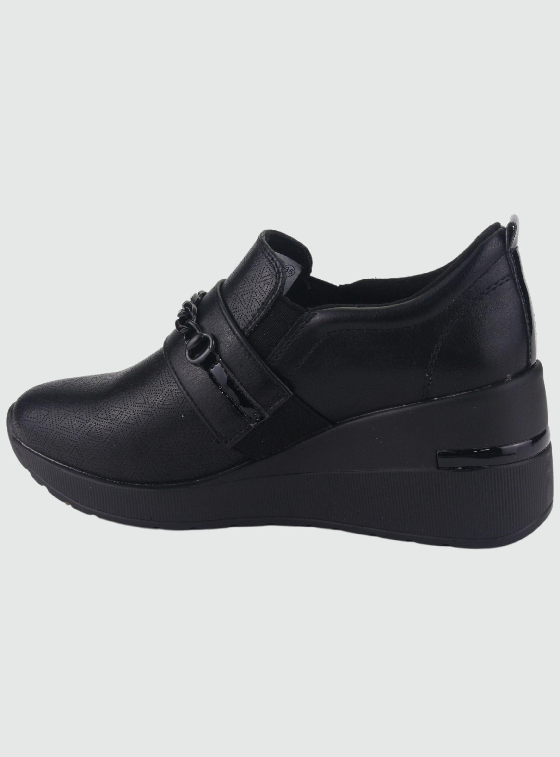 Zapatilla Chalada Mujer Bolden-11 Negro Casual-1