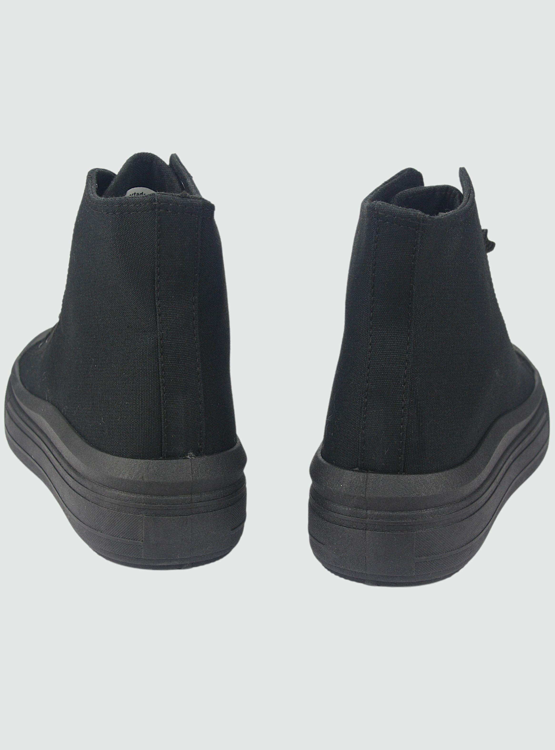 Zapatilla Chalada Mujer Clu-2 Negro Plataforma-5