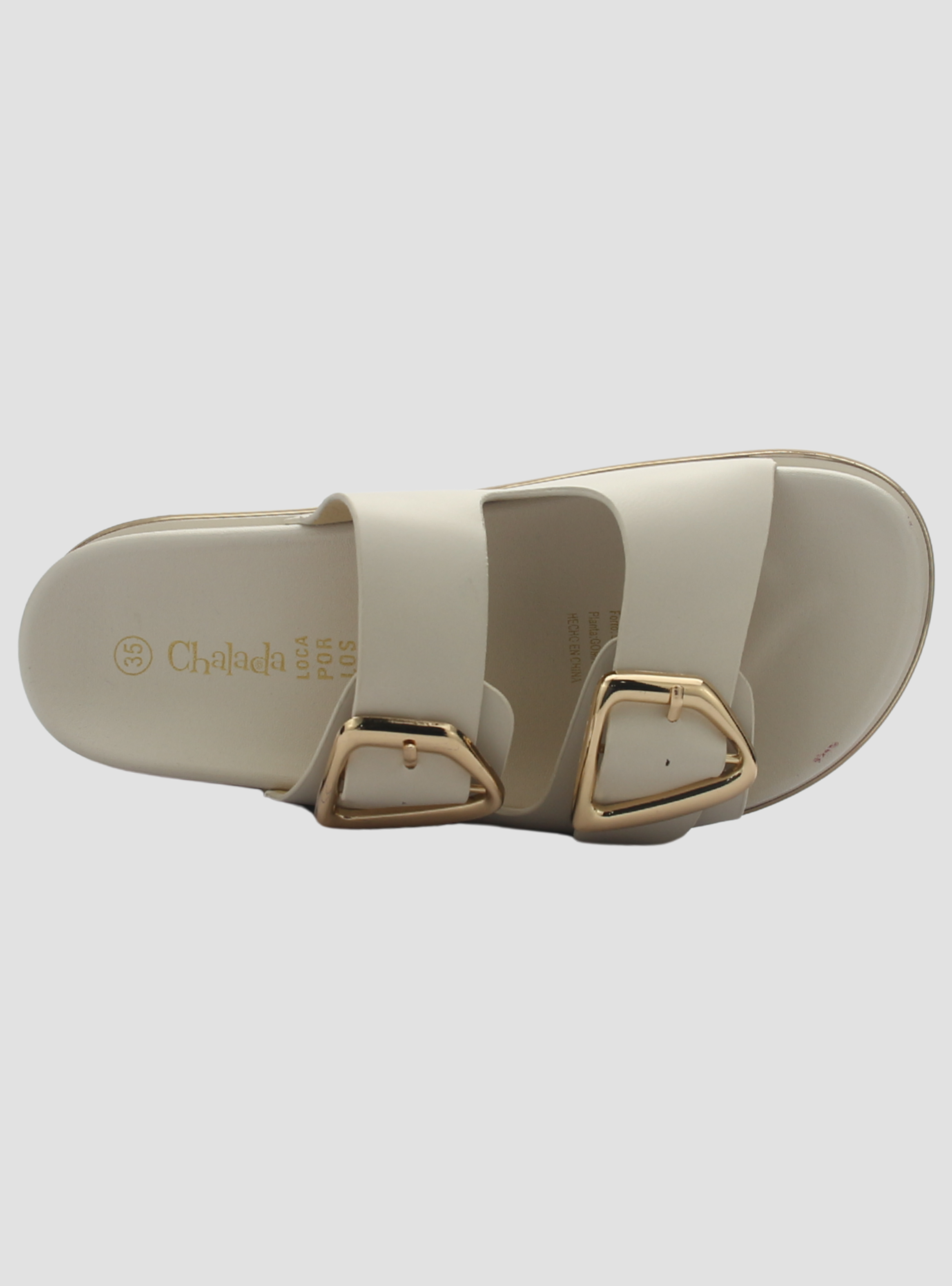 Sandalia de Mujer de color Beige Casual Chalada Bora-21-4