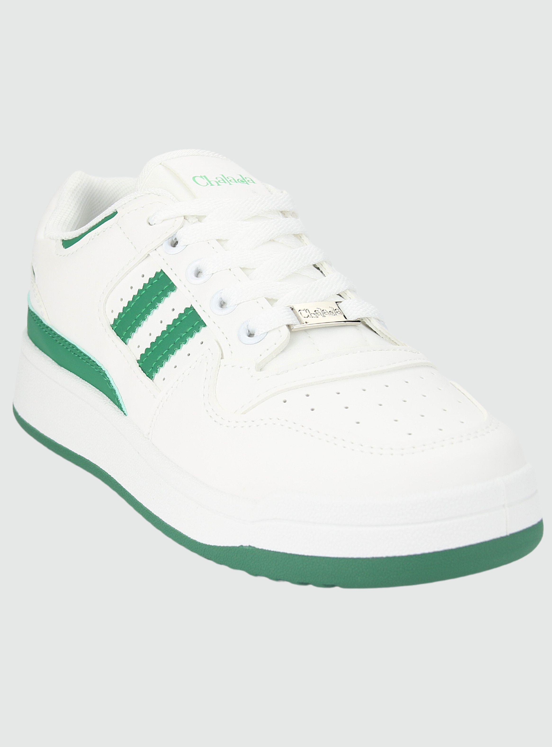 Zapatilla Chalada Mujer Juve-1 Blanco Verde Urbano-2