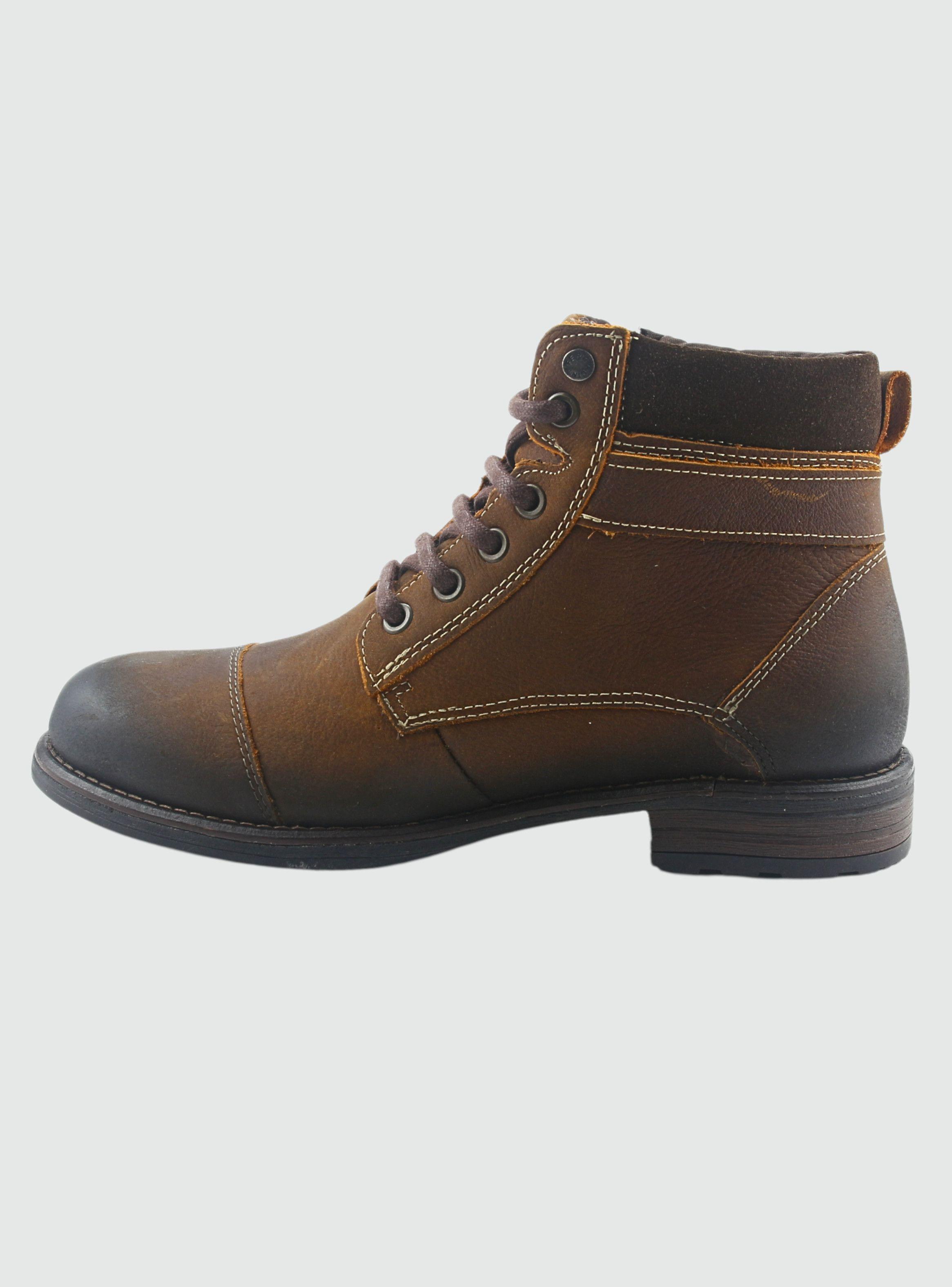 Botin Ferracini Hombre 9873 York Café Casual-1
