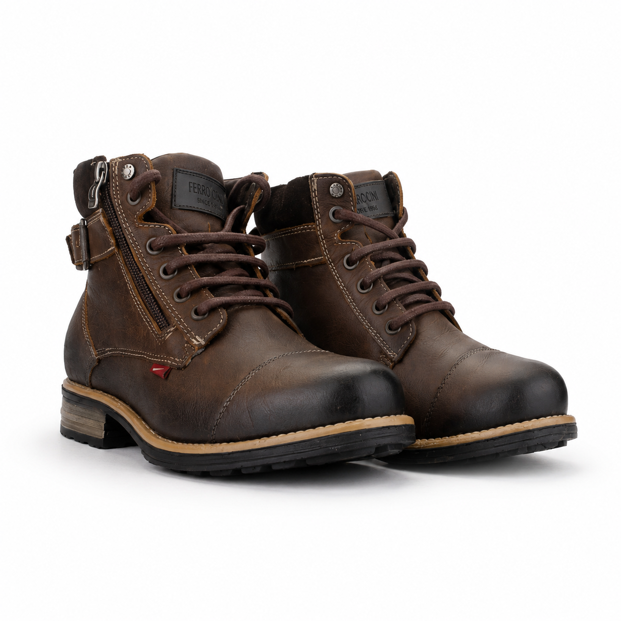 Botin Ferracini Hombre 9873 York Café Casual-4