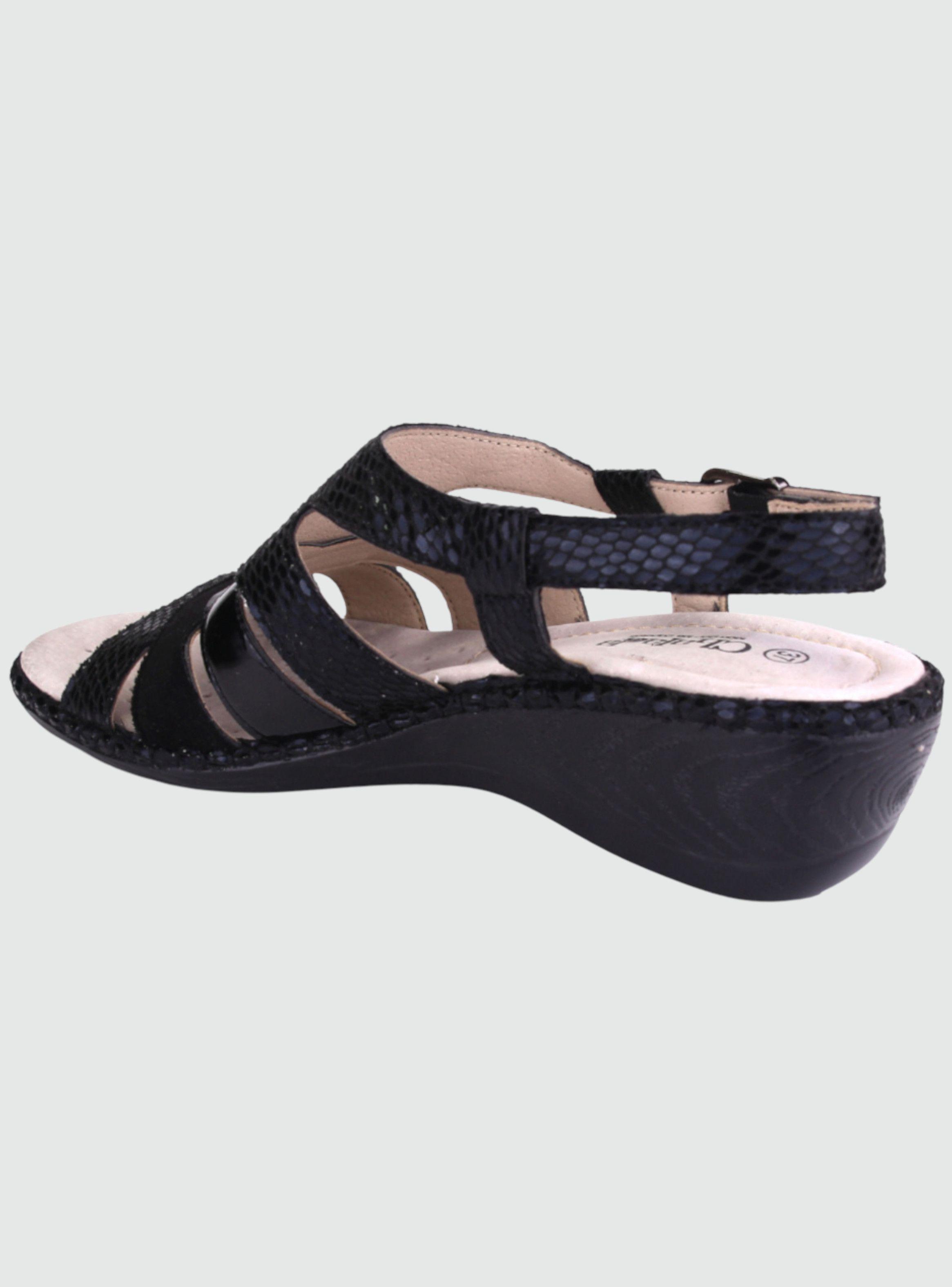 Sandalia Chalada Mujer Soft-45 Negro Moda-1
