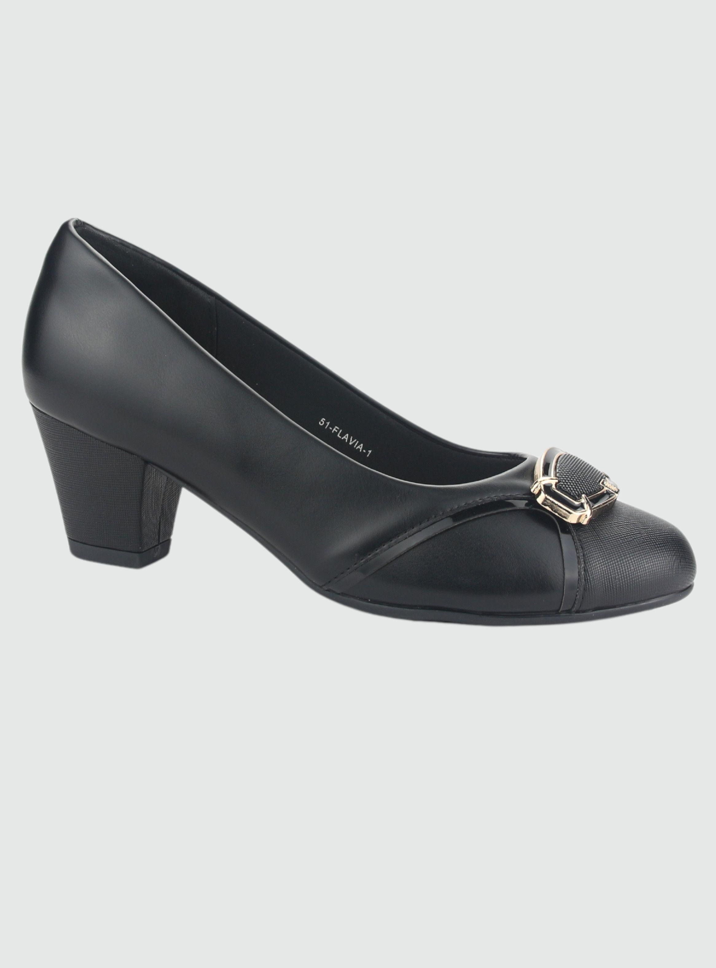 Zapato Chalada Mujer Flavia-1 Negro Casual-0