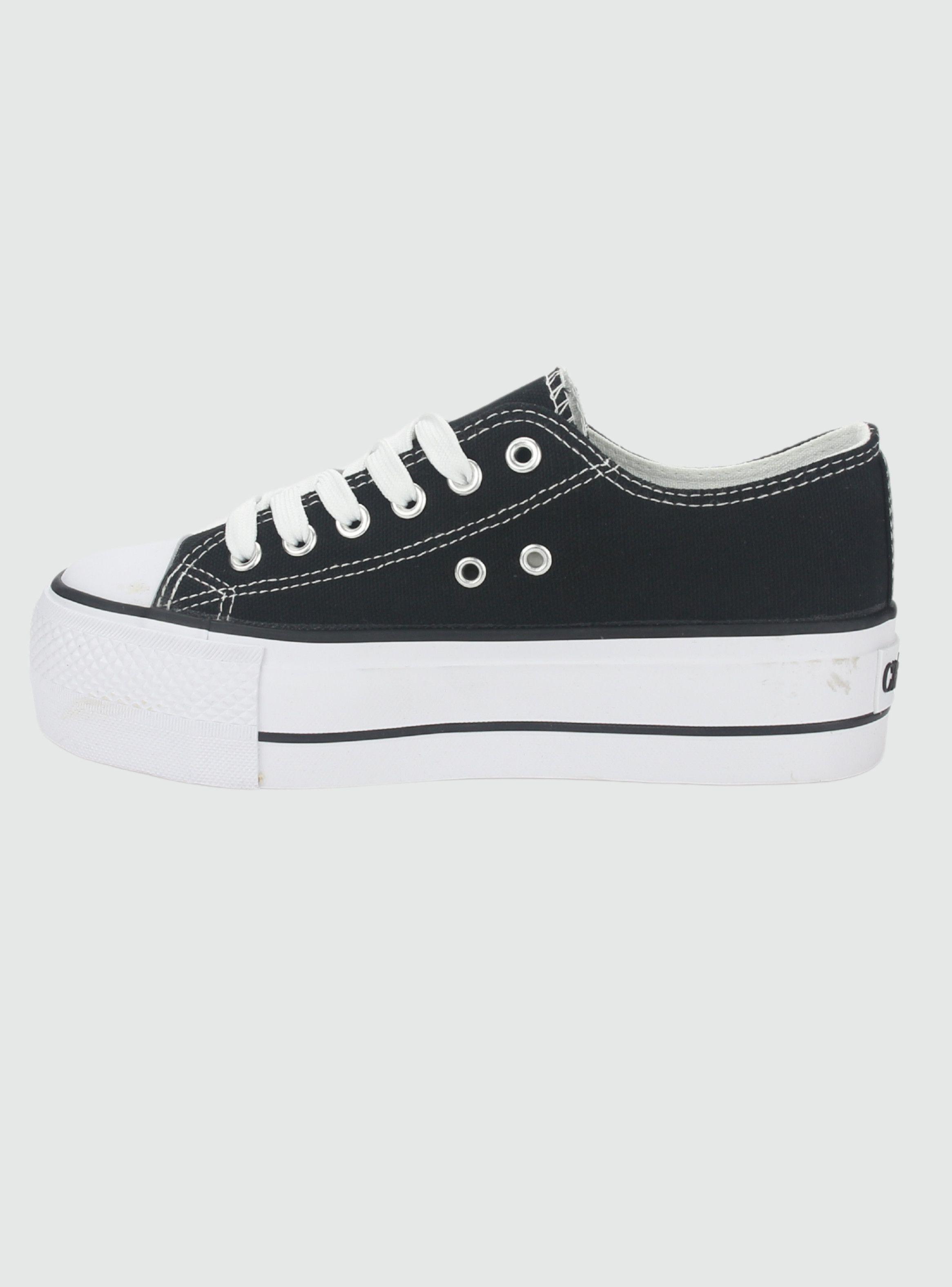 Zapatilla Chalada Mujer Cruni-1 Negro Casual-1