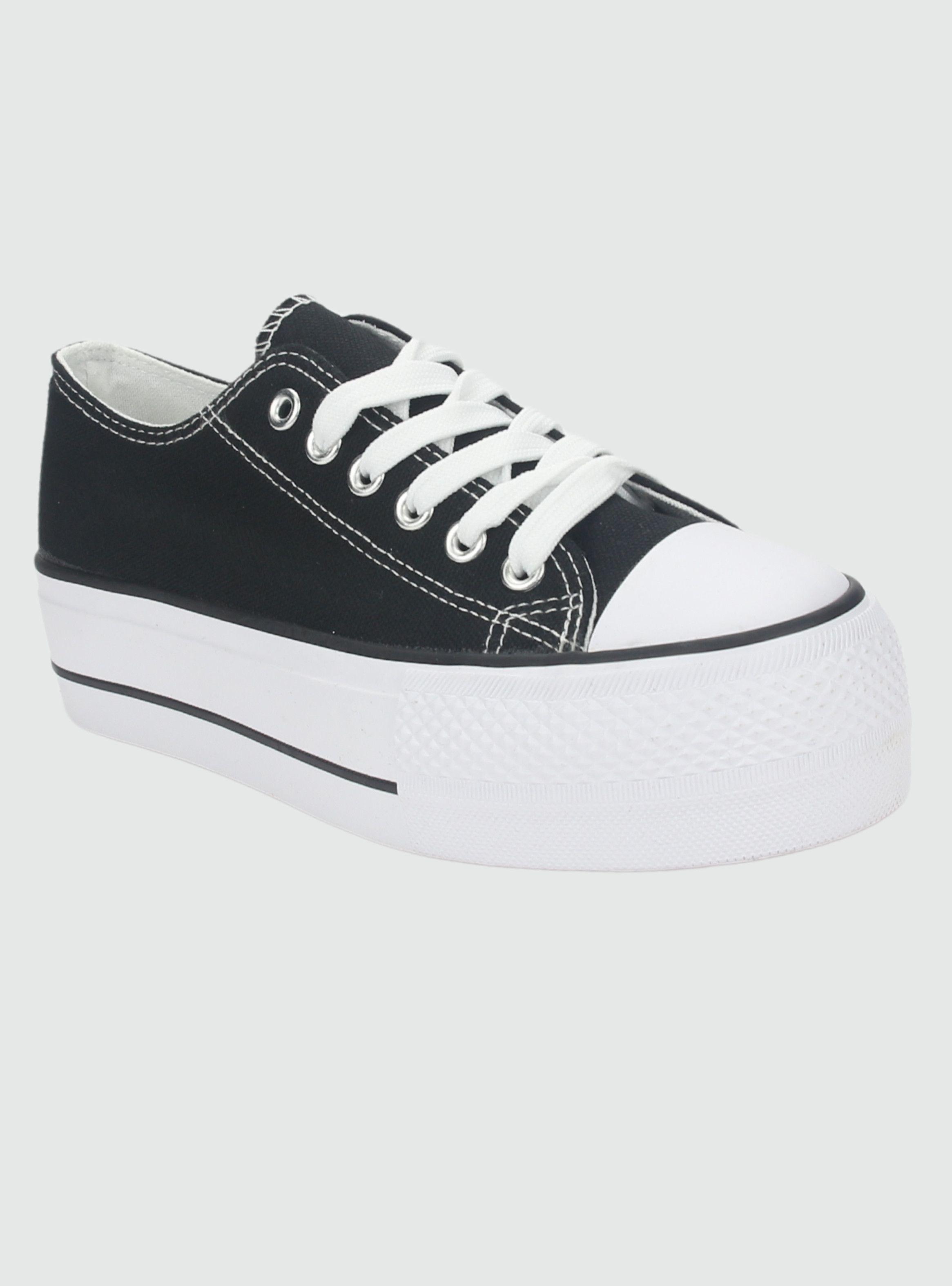 Zapatilla Chalada Mujer Cruni-1 Negro Casual-2