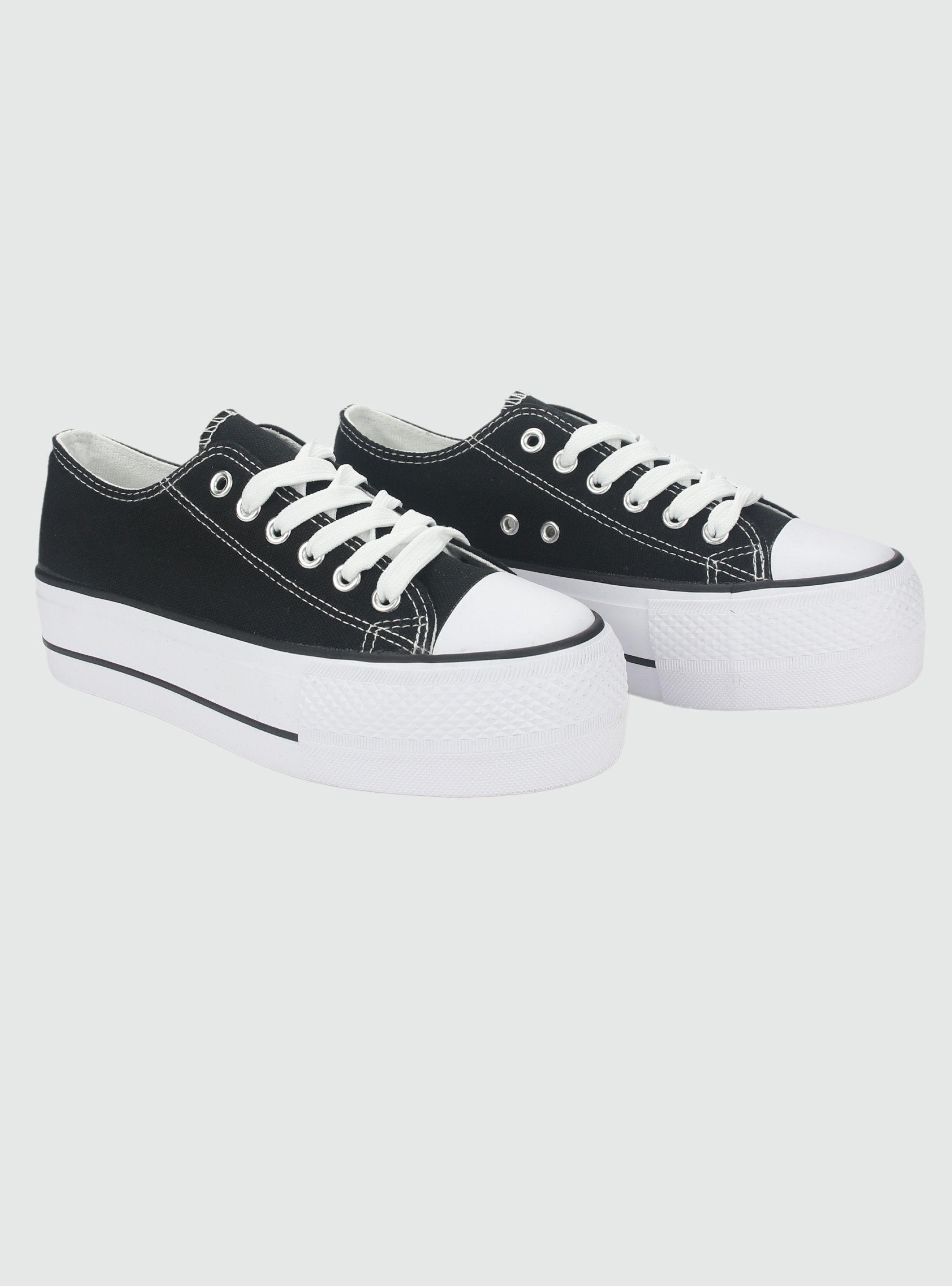 Zapatilla Chalada Mujer Cruni-1 Negro Casual-4