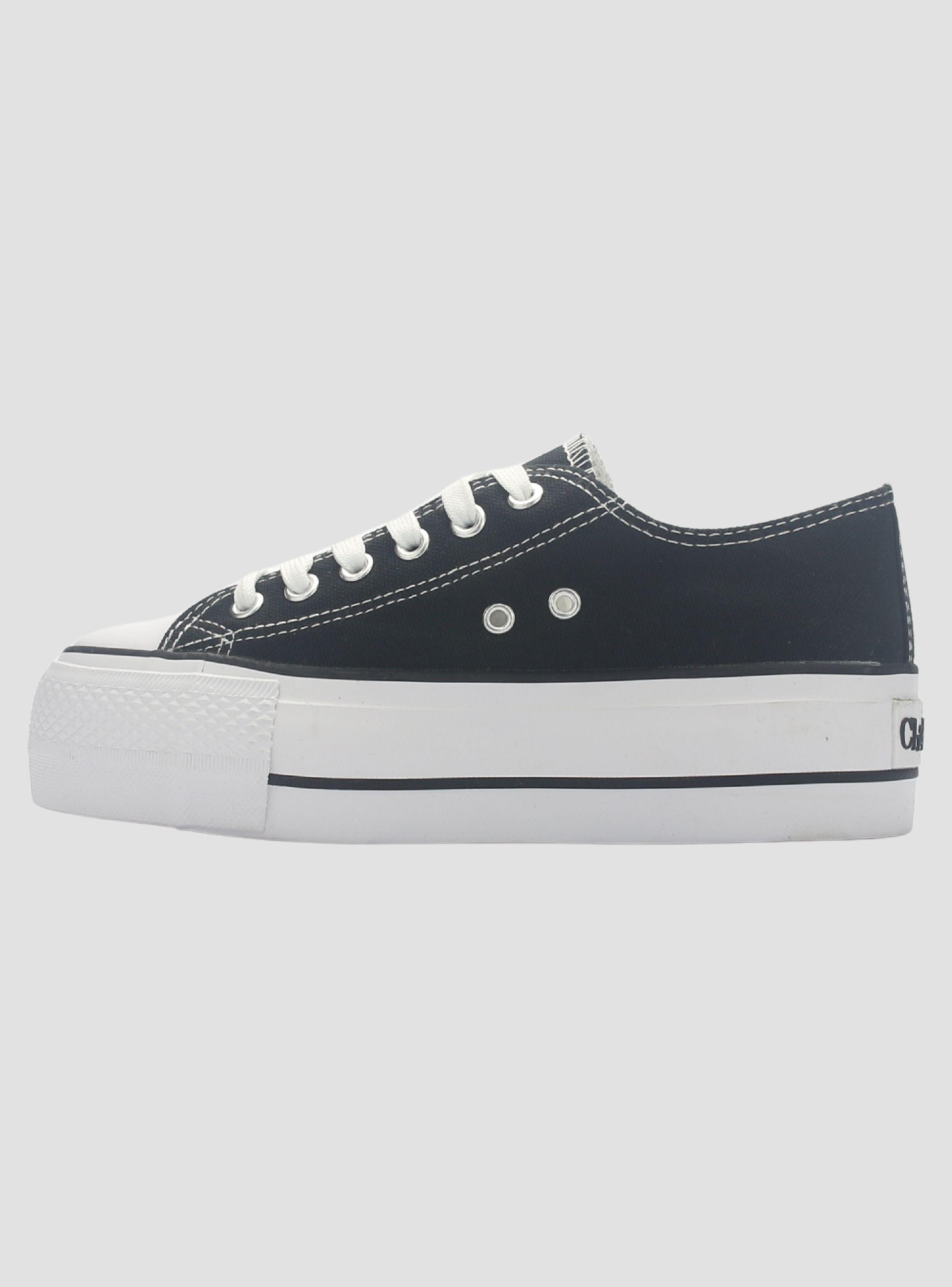 Zapatilla Chalada Mujer Cruni-1 Negro Casual-1