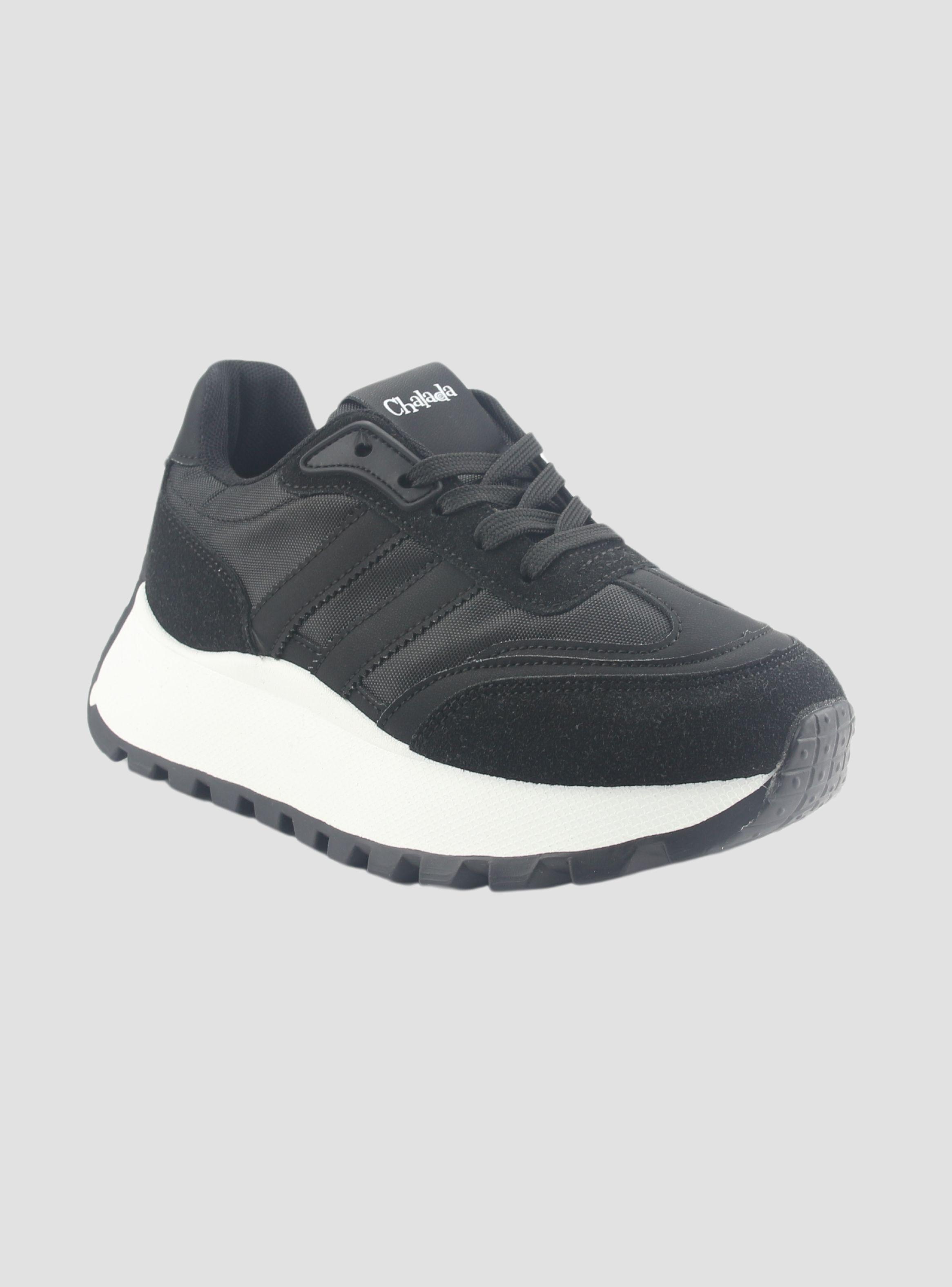 Zapatilla Chalada Mujer Pixa-5 Negro Urbano-2