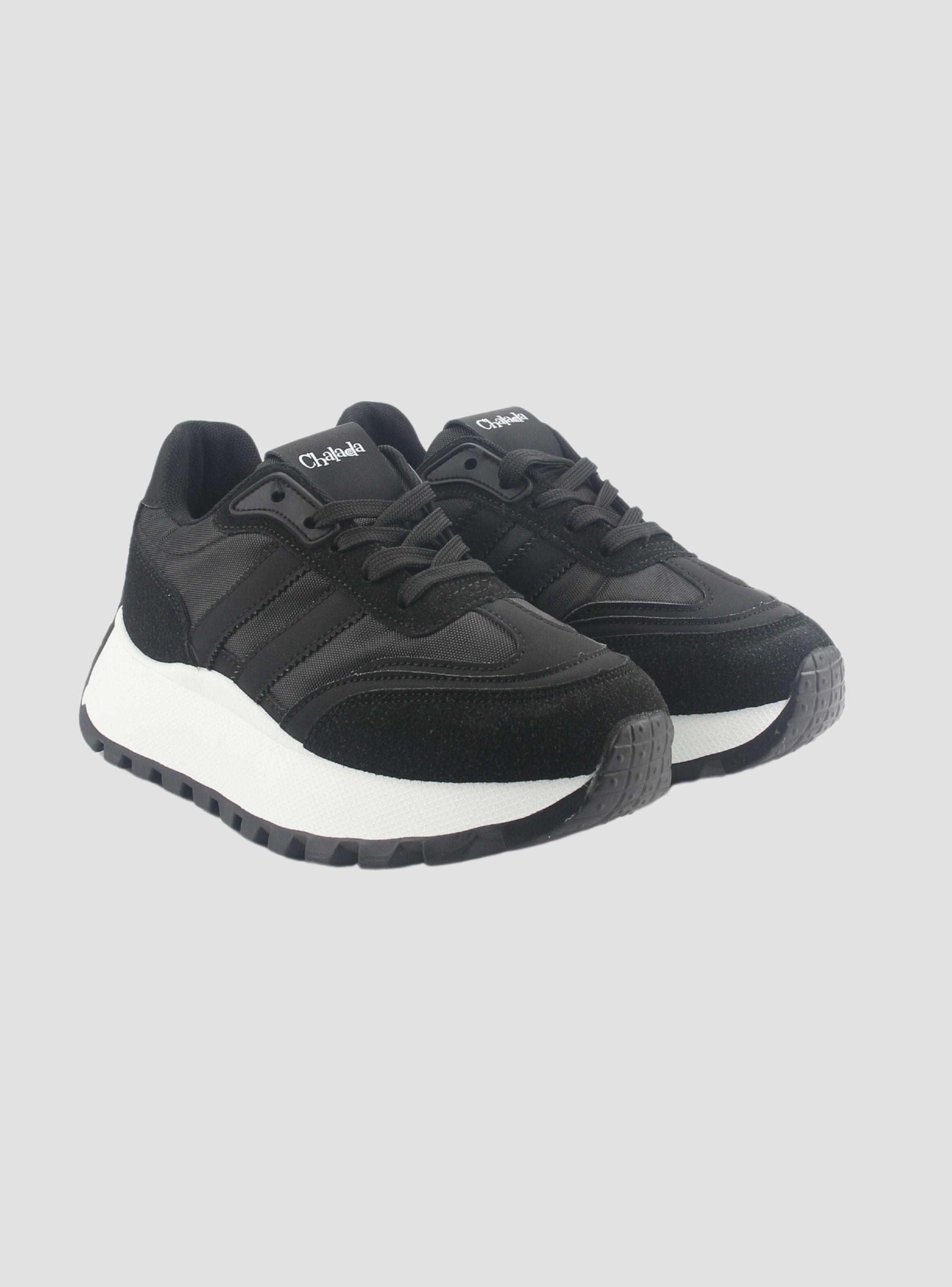 Zapatilla Chalada Mujer Pixa-5 Negro Urbano-4