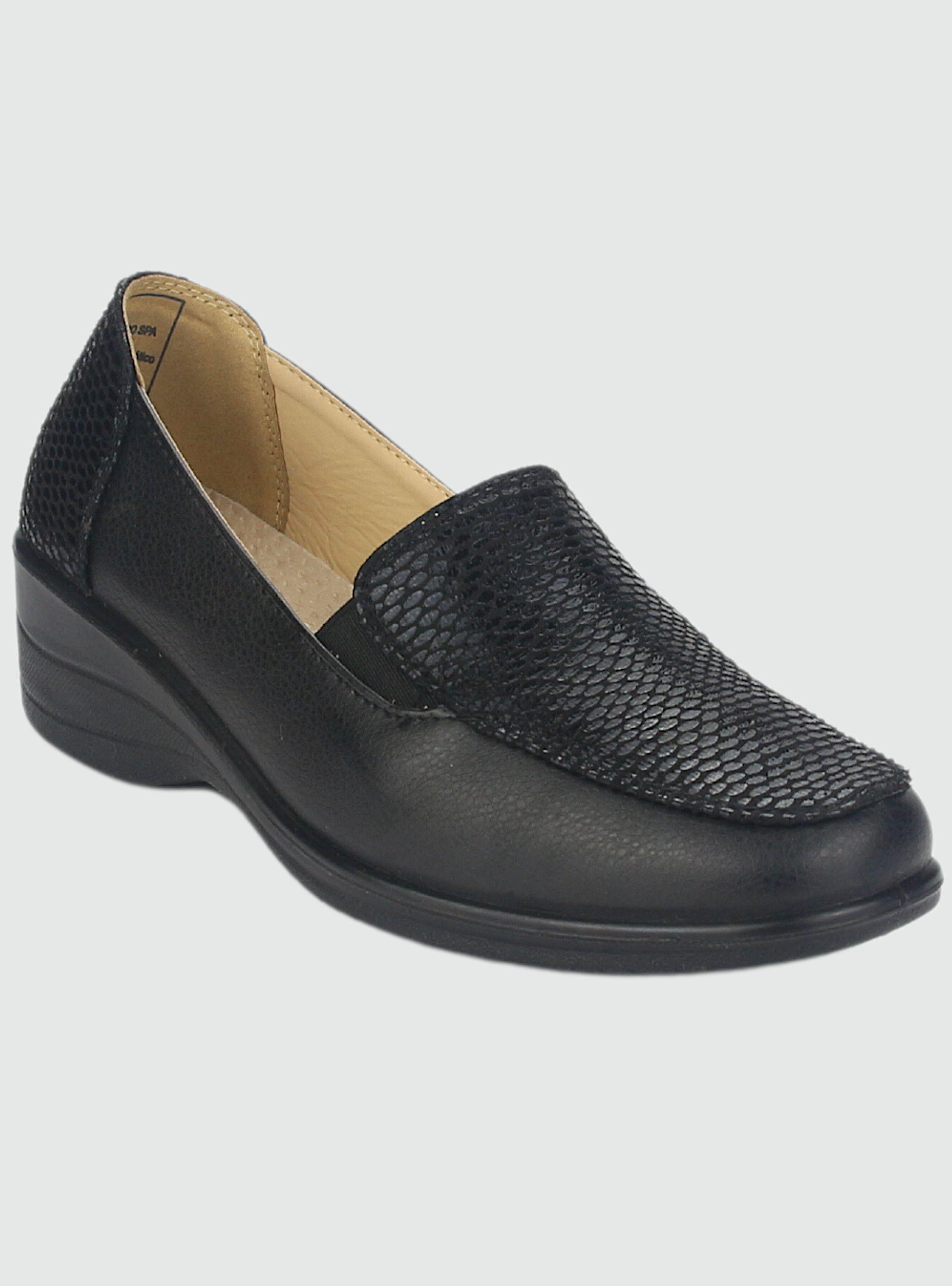 Zapato Chalada Mujer Oscar-1 Negro Comfort-2