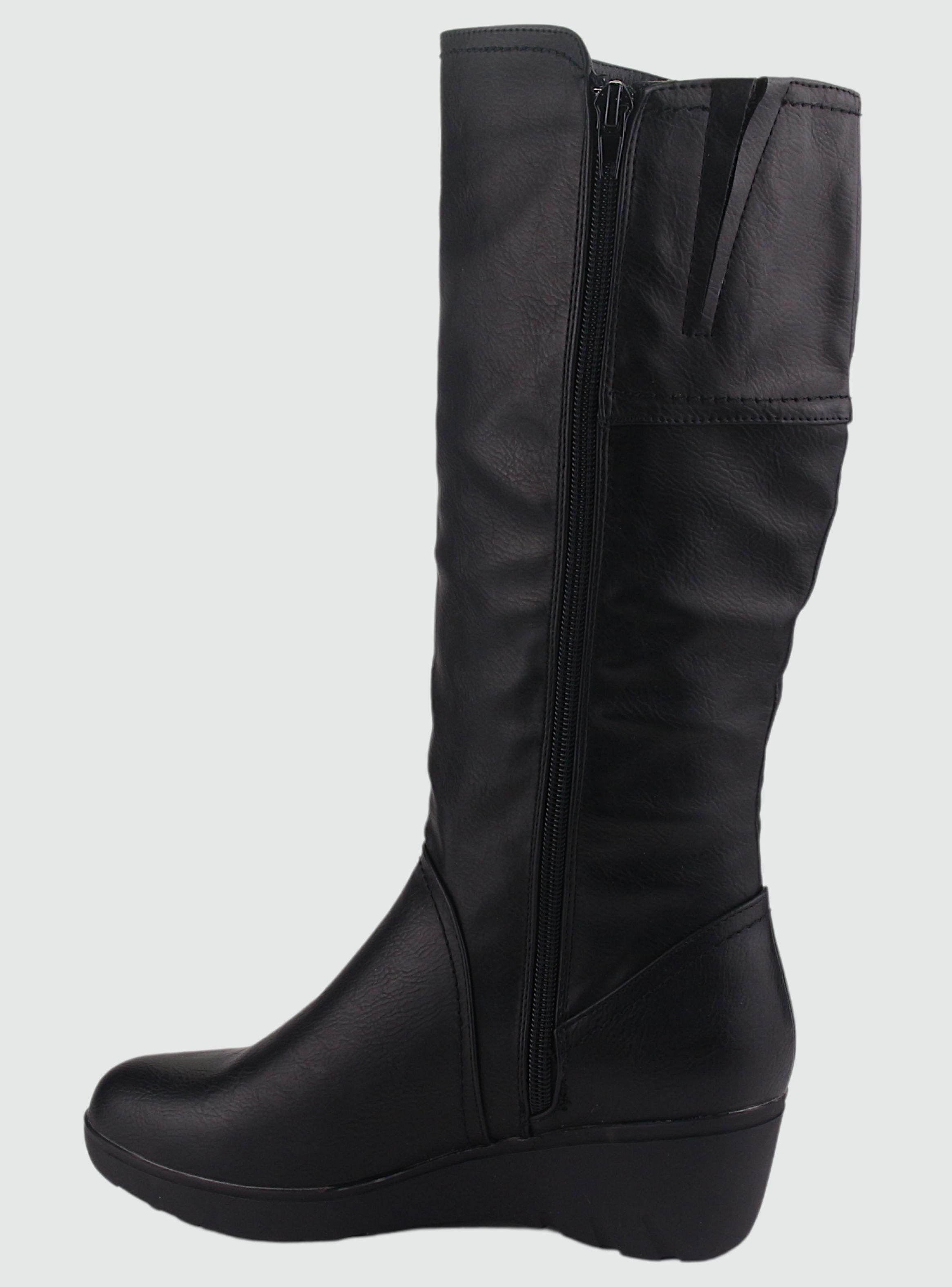 Bota Chalada Mujer Tanda-5 Negro Casual-1