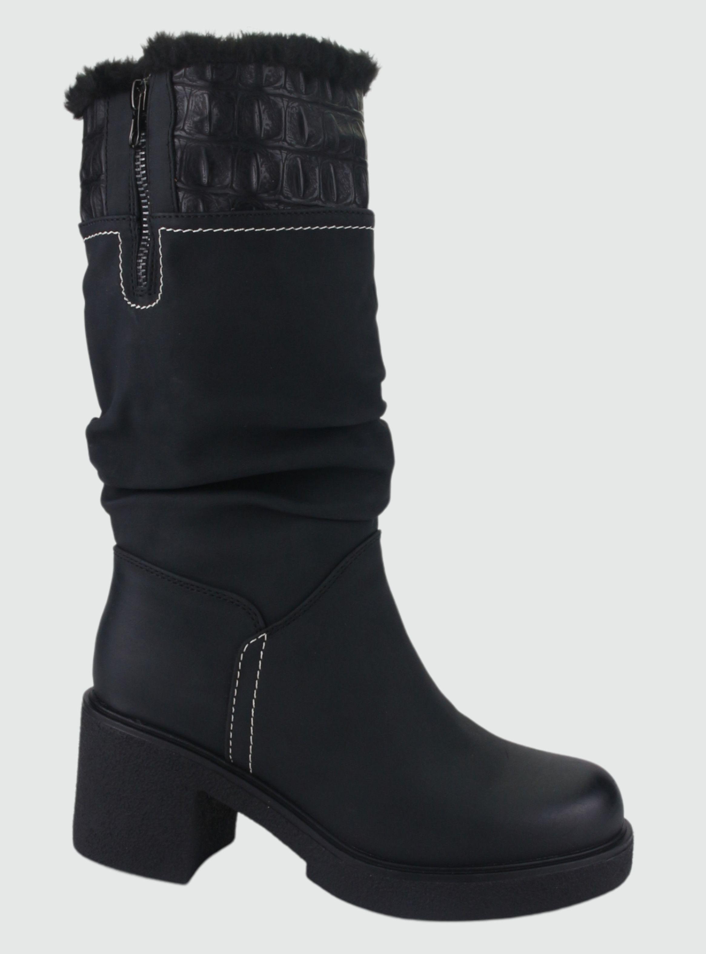 Bota Dorette Mujer Utility-1 Negro Casual-0
