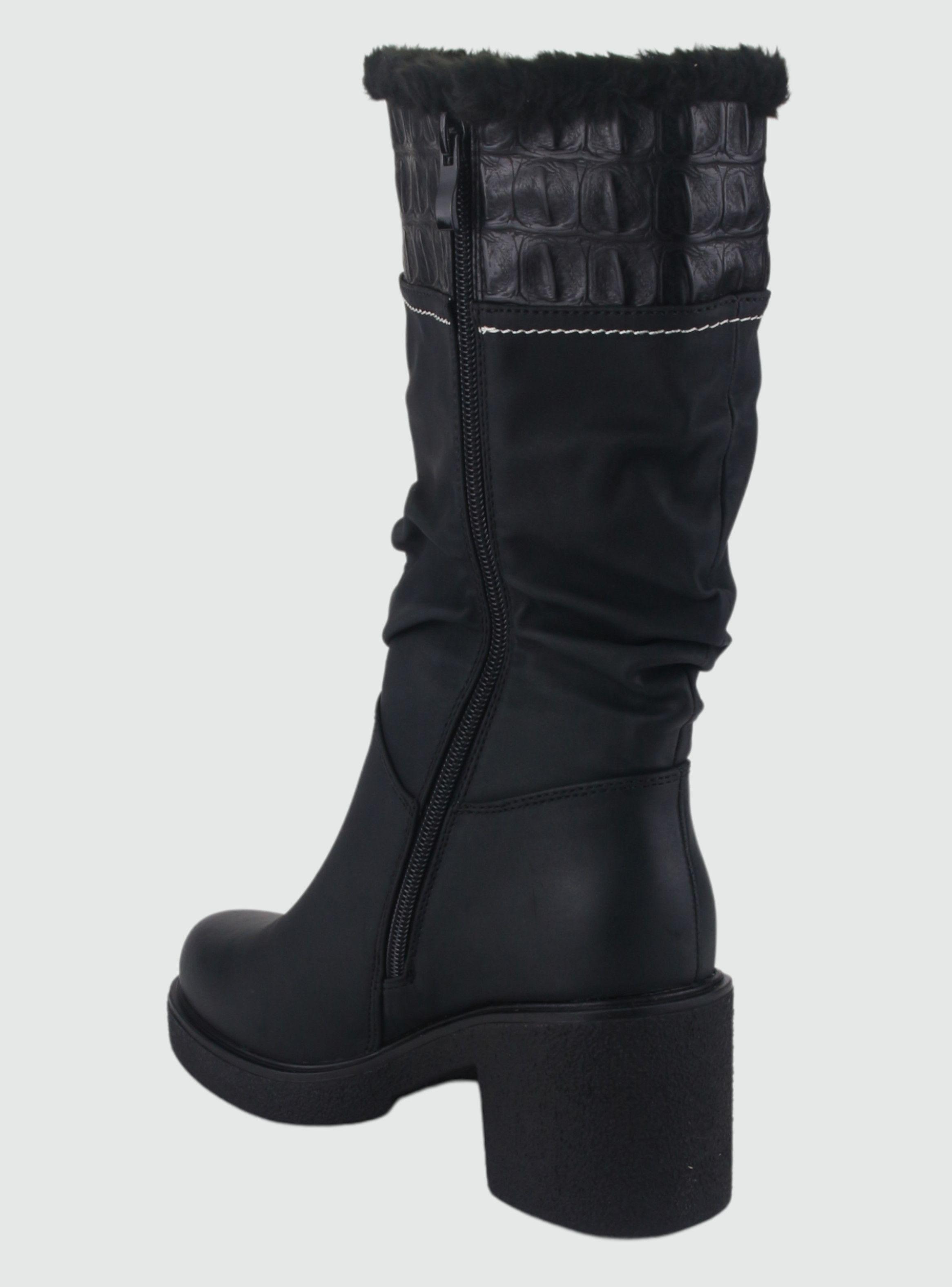 Bota Dorette Mujer Utility-1 Negro Casual-3