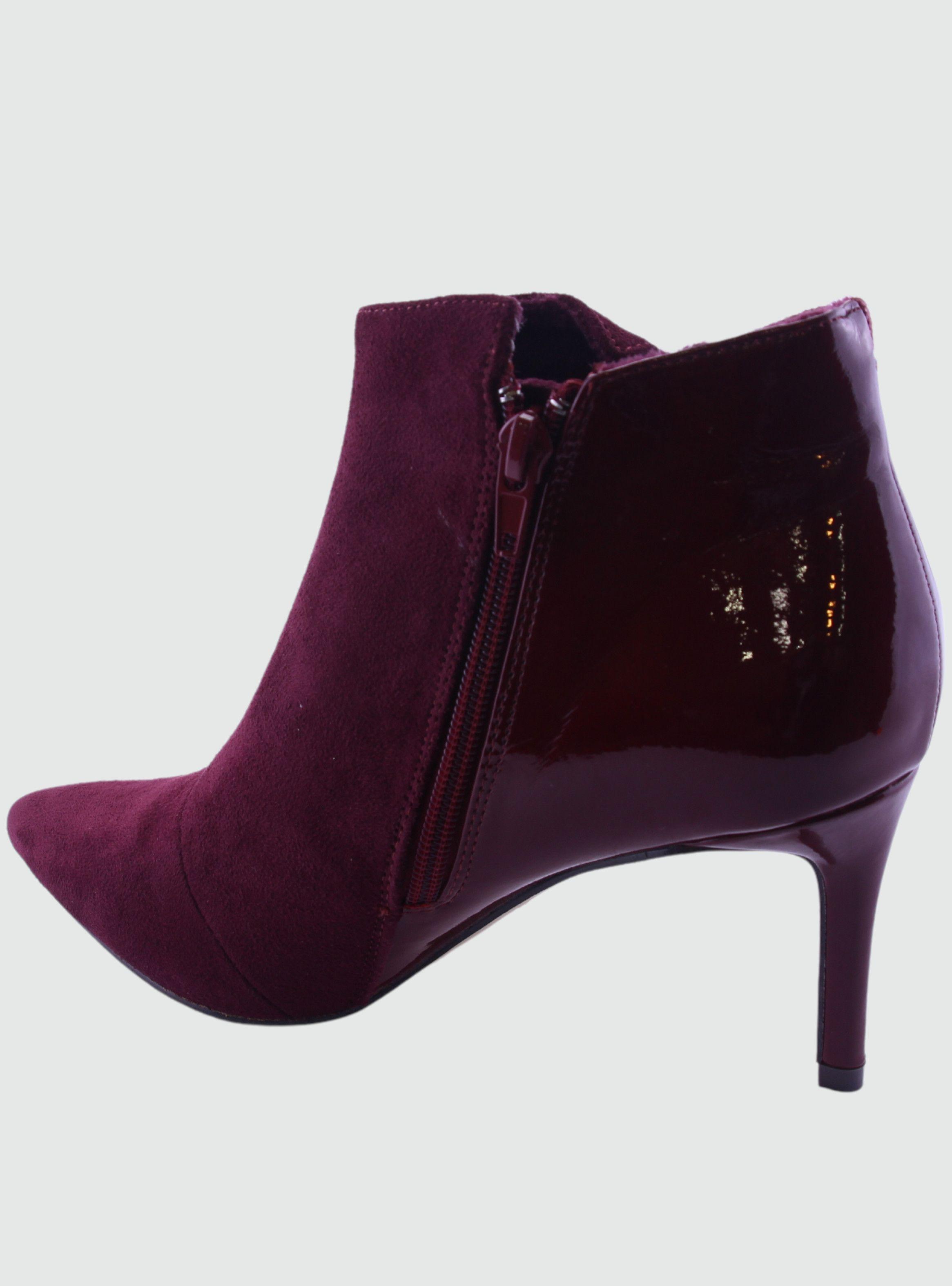 Botin Chalada Mujer Kanya-20 Burdeo Moda-1