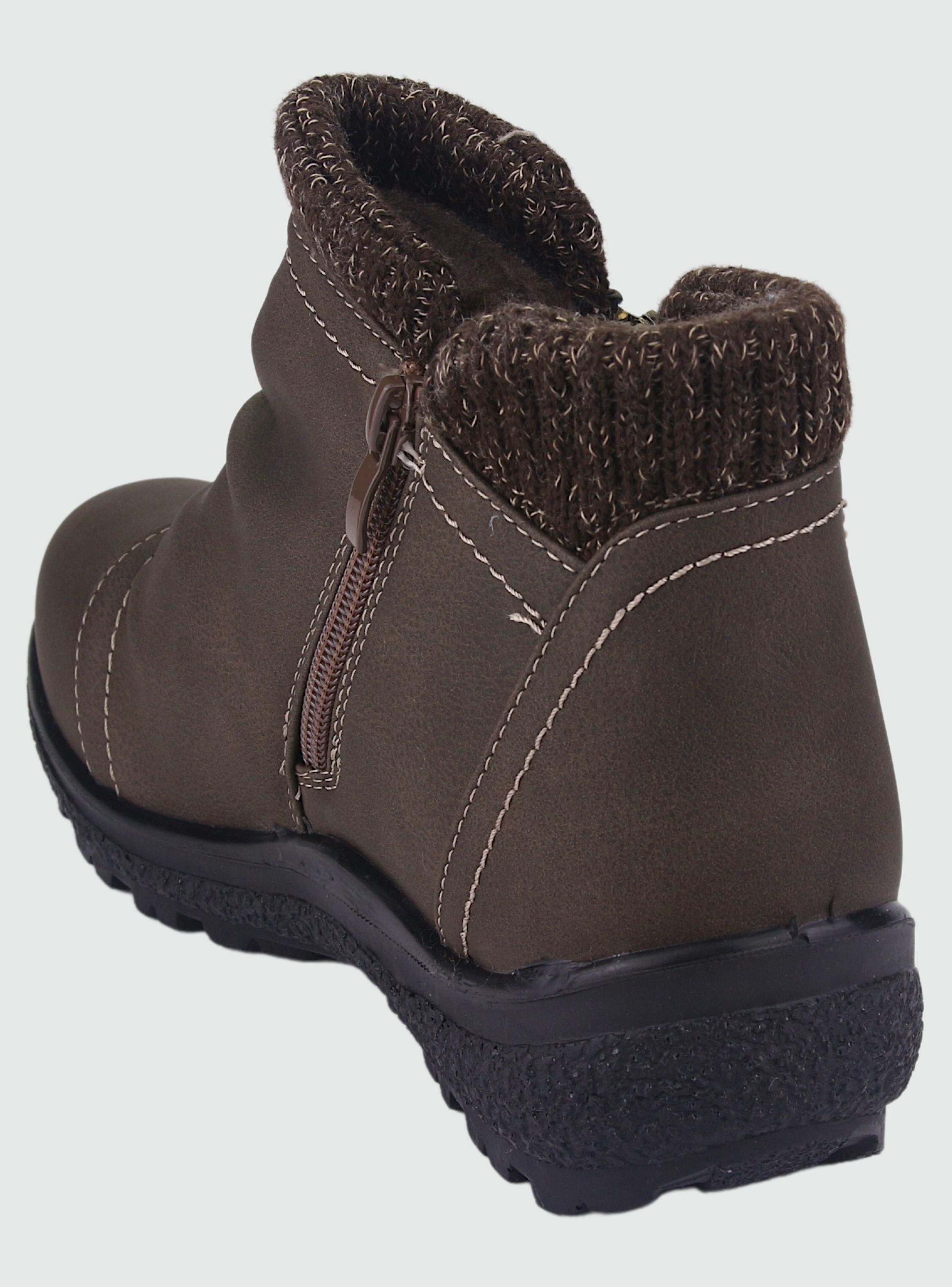 Botin Chalada Mujer Winter-1 Café Casual-3